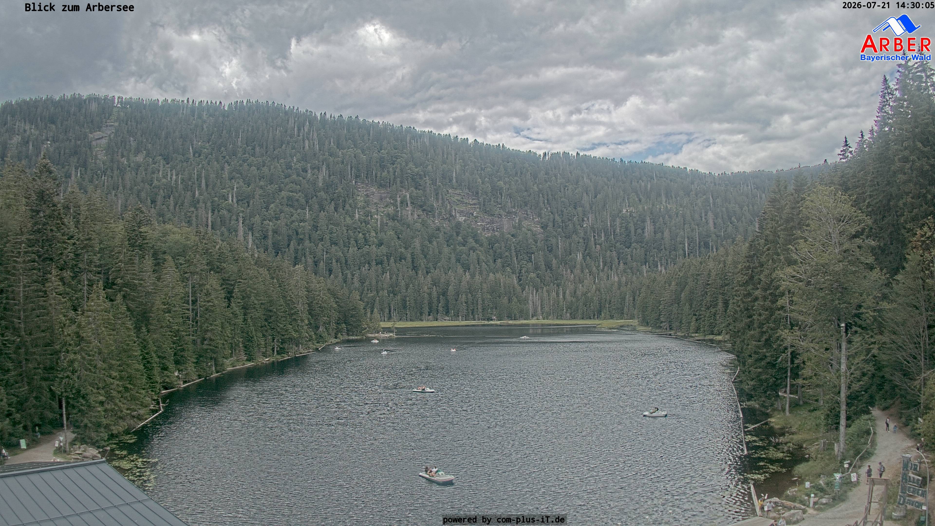 Archived image Webcam Lake "Großer Arbersee" (Bavarian Forest)