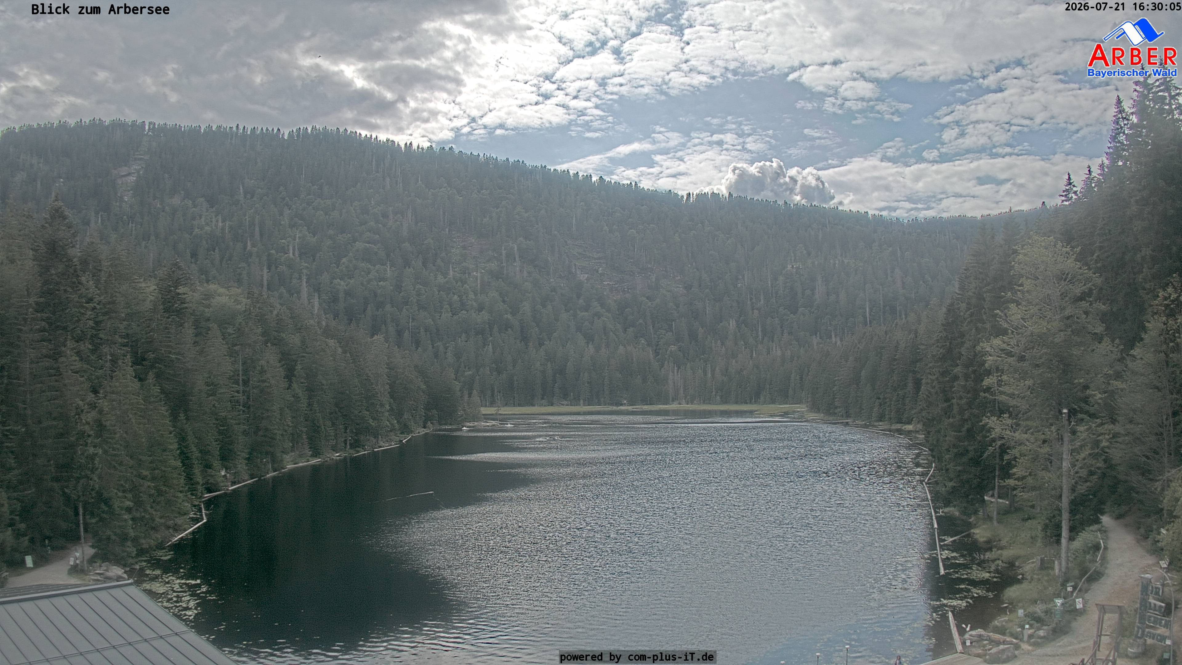 Archived image Webcam Lake "Großer Arbersee" (Bavarian Forest)