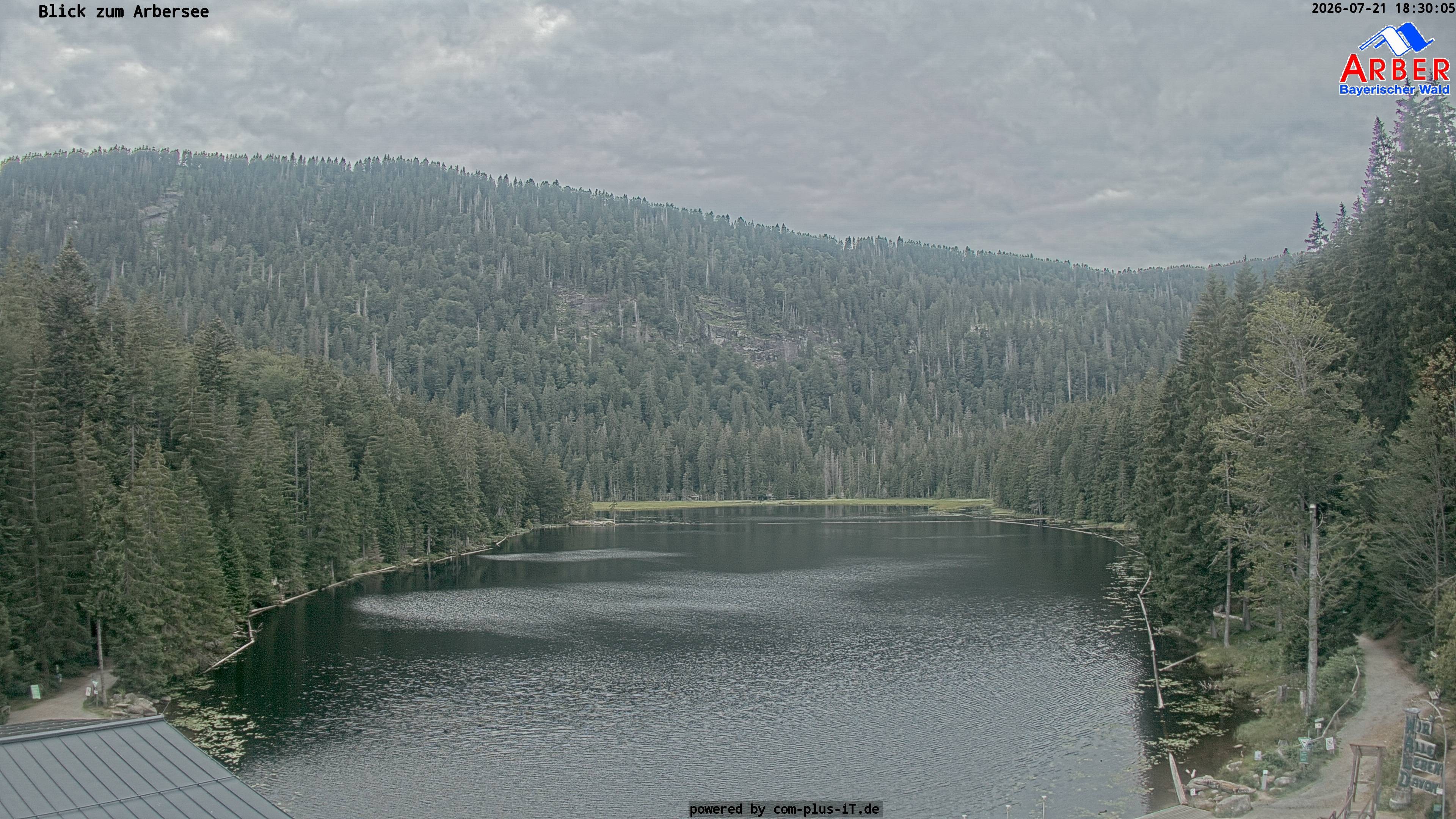 Archived image Webcam Lake "Großer Arbersee" (Bavarian Forest)