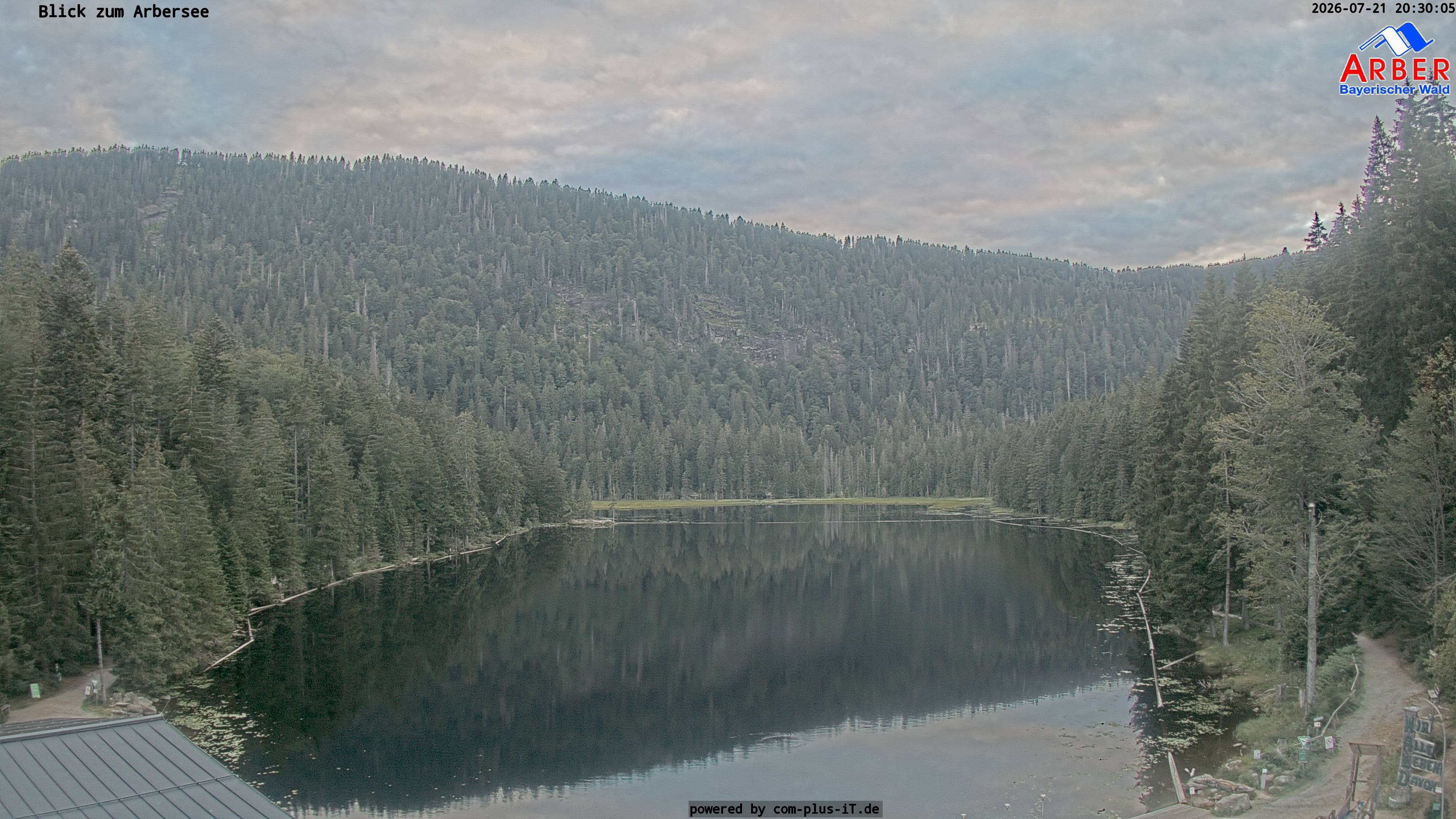 Archived image Webcam Lake "Großer Arbersee" (Bavarian Forest)