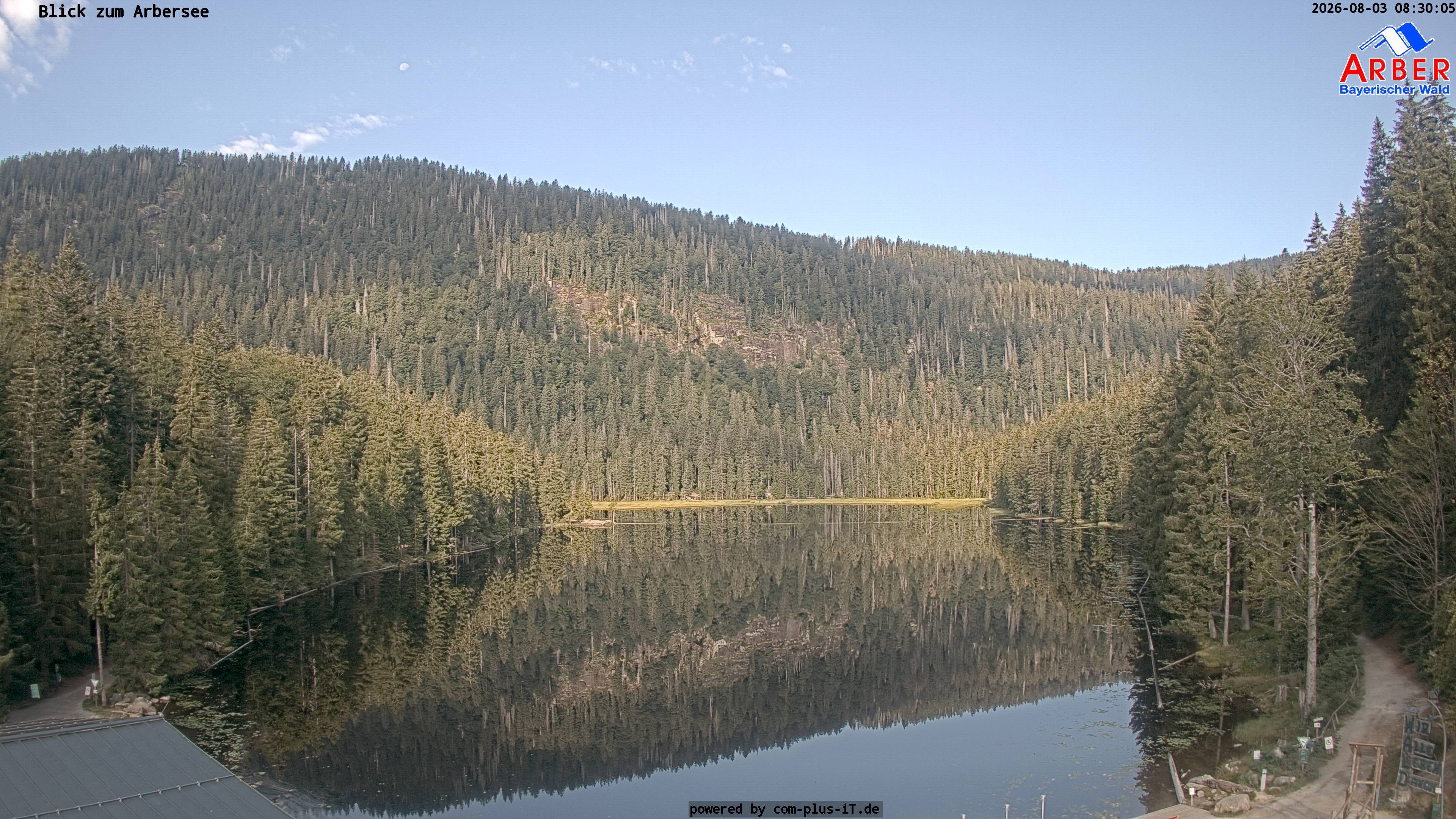 Archived image Webcam Lake "Großer Arbersee" (Bavarian Forest)