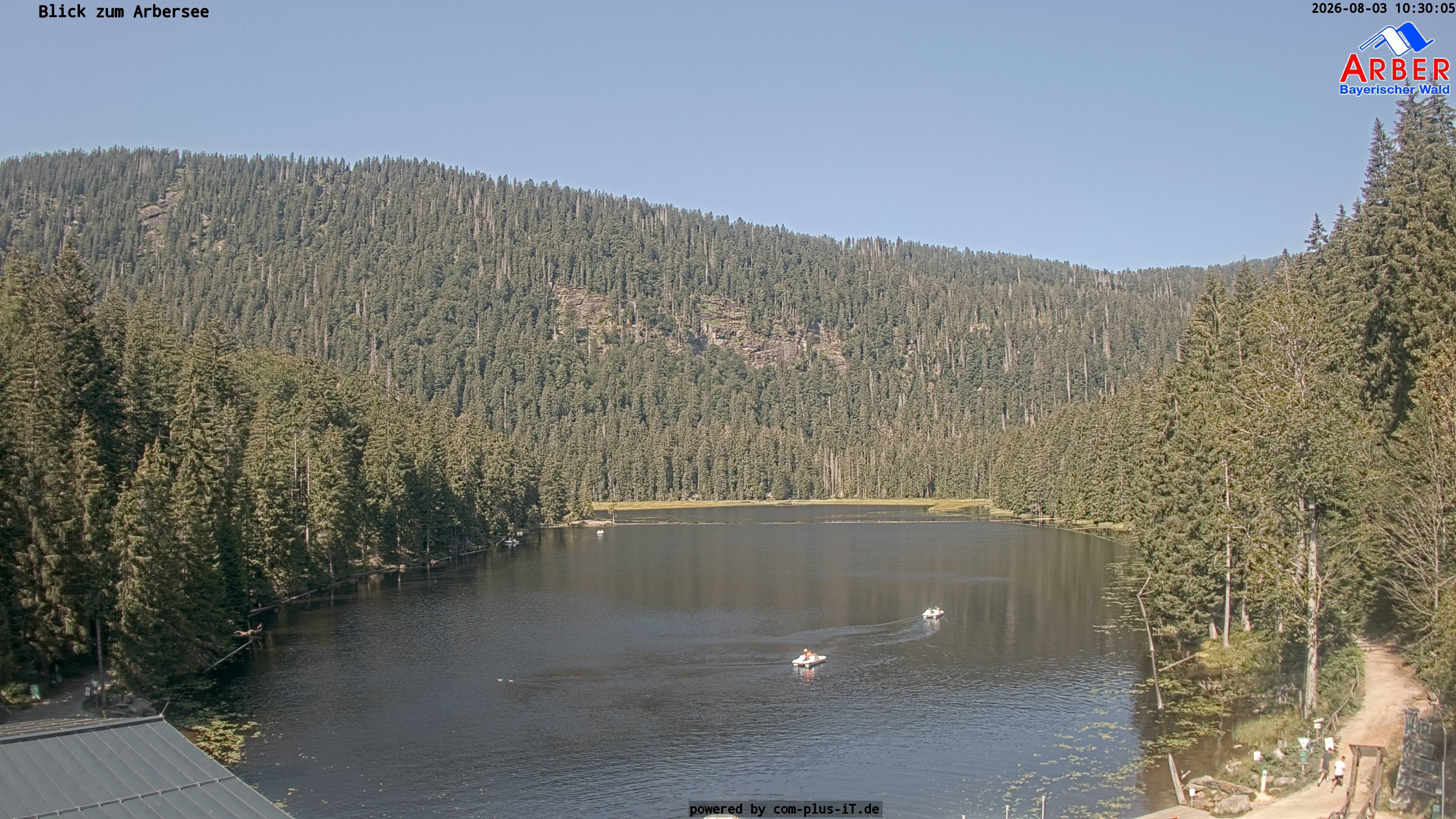 Archived image Webcam Lake "Großer Arbersee" (Bavarian Forest)
