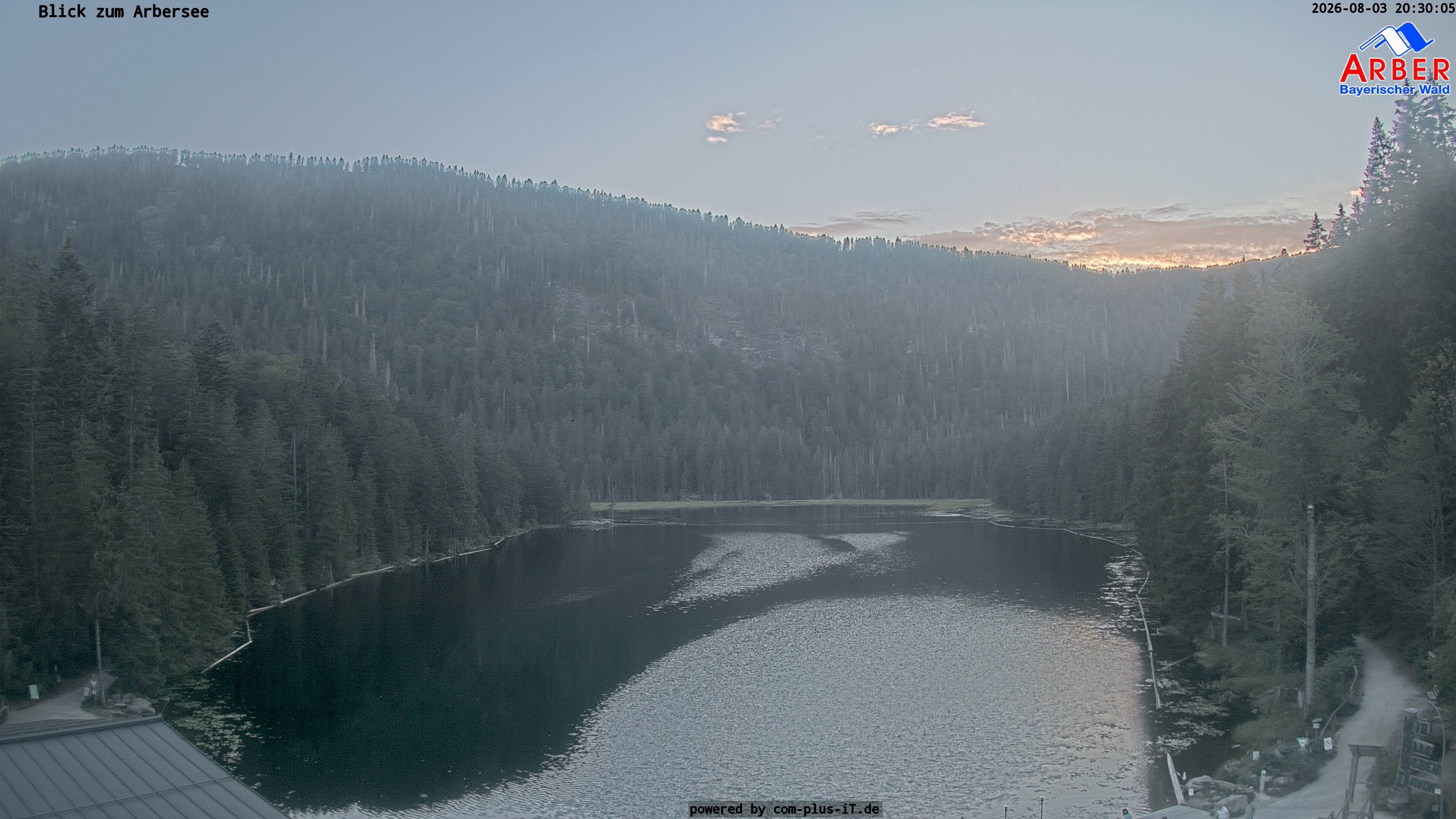 Archived image Webcam Lake "Großer Arbersee" (Bavarian Forest)
