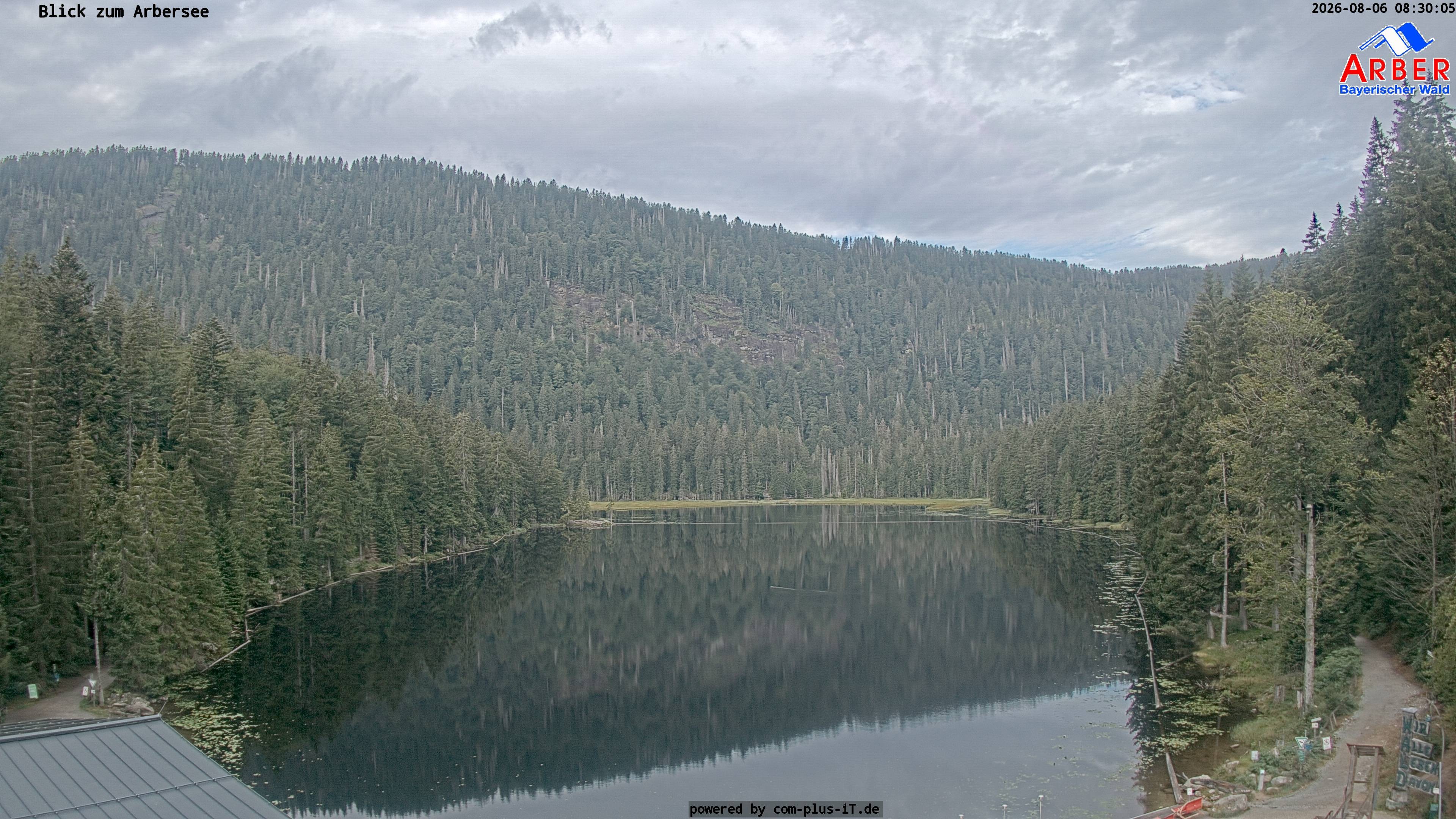 Archived image Webcam Lake "Großer Arbersee" (Bavarian Forest)