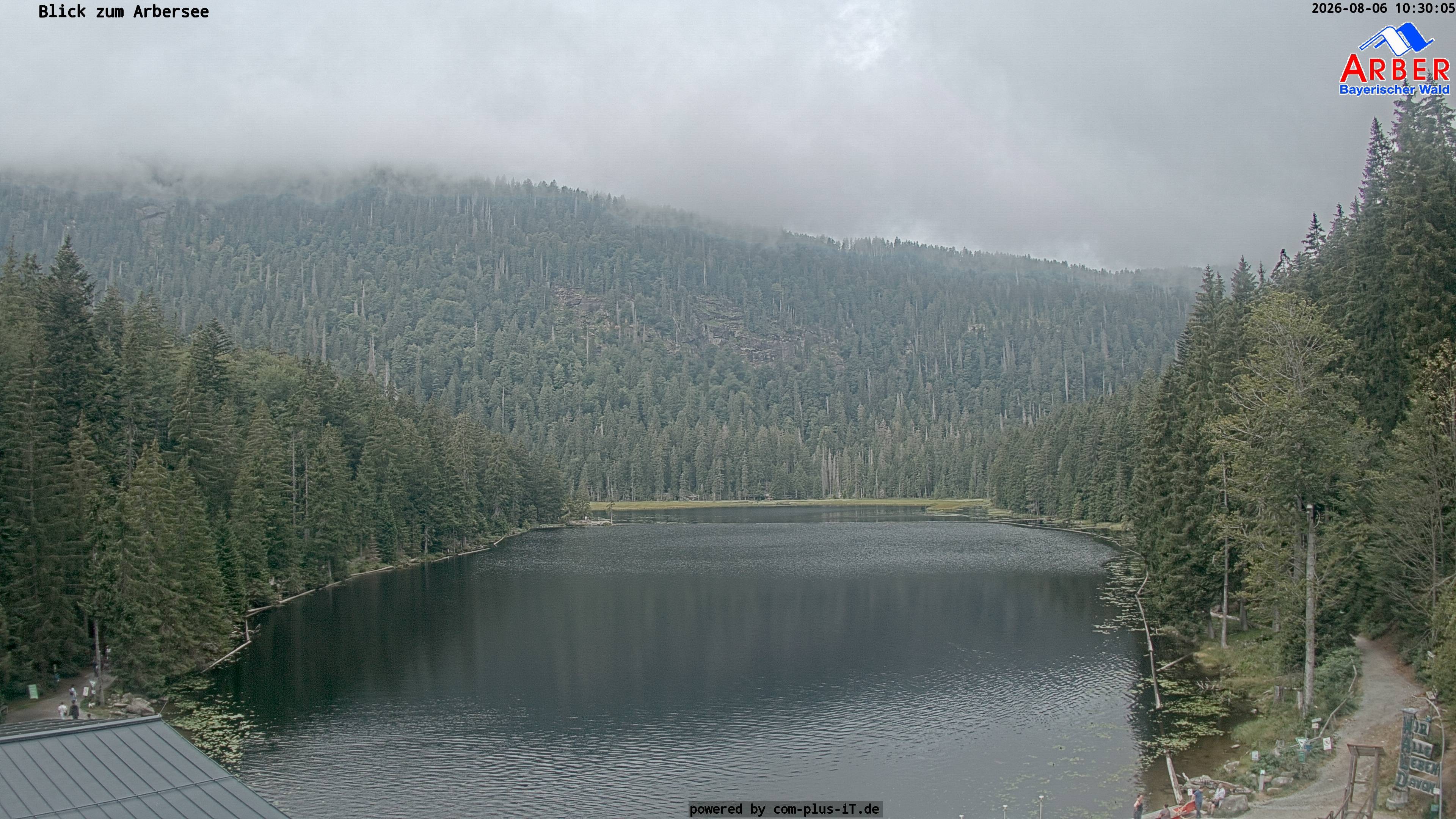 Archived image Webcam Lake "Großer Arbersee" (Bavarian Forest)
