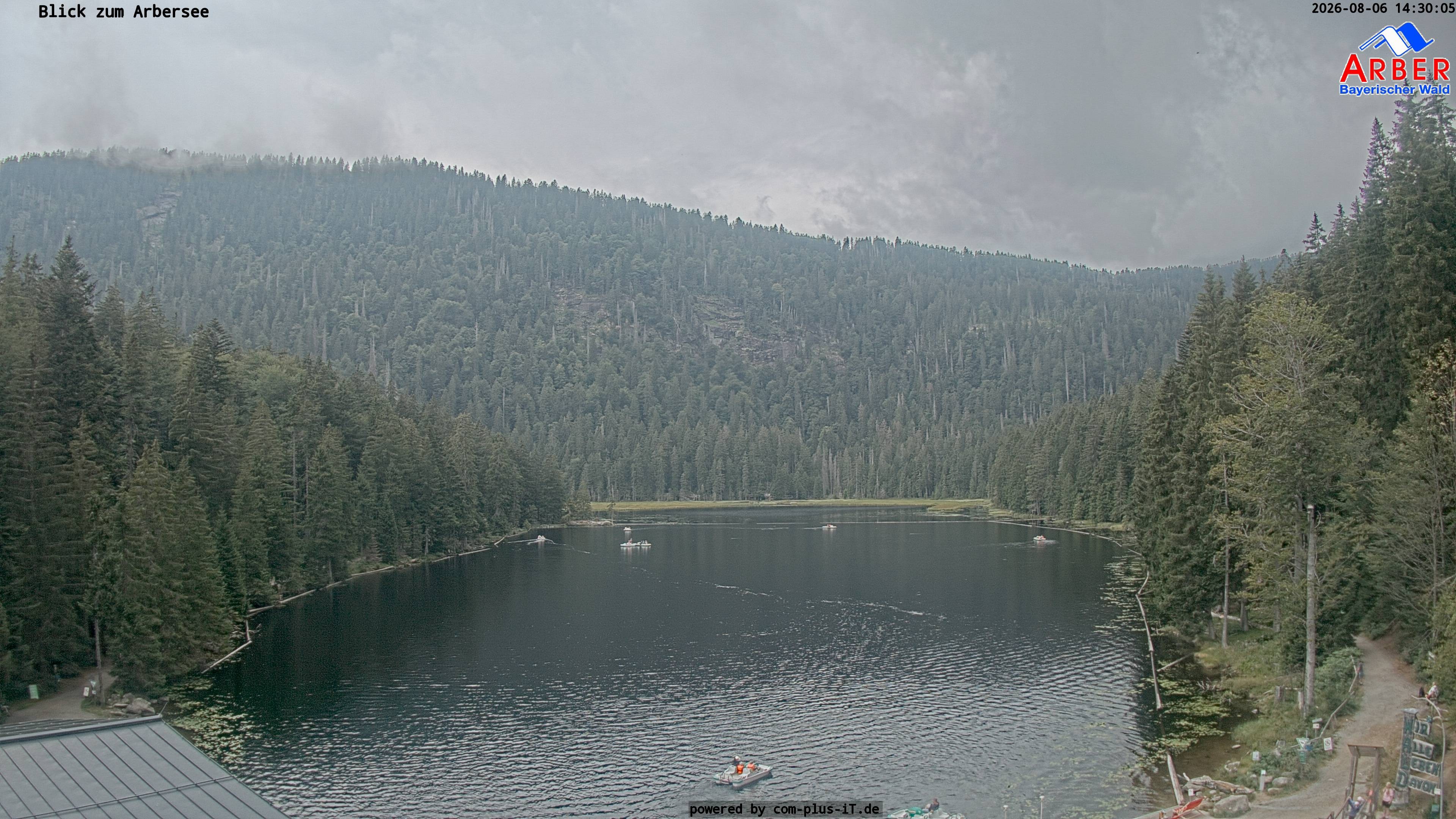 Archived image Webcam Lake "Großer Arbersee" (Bavarian Forest)