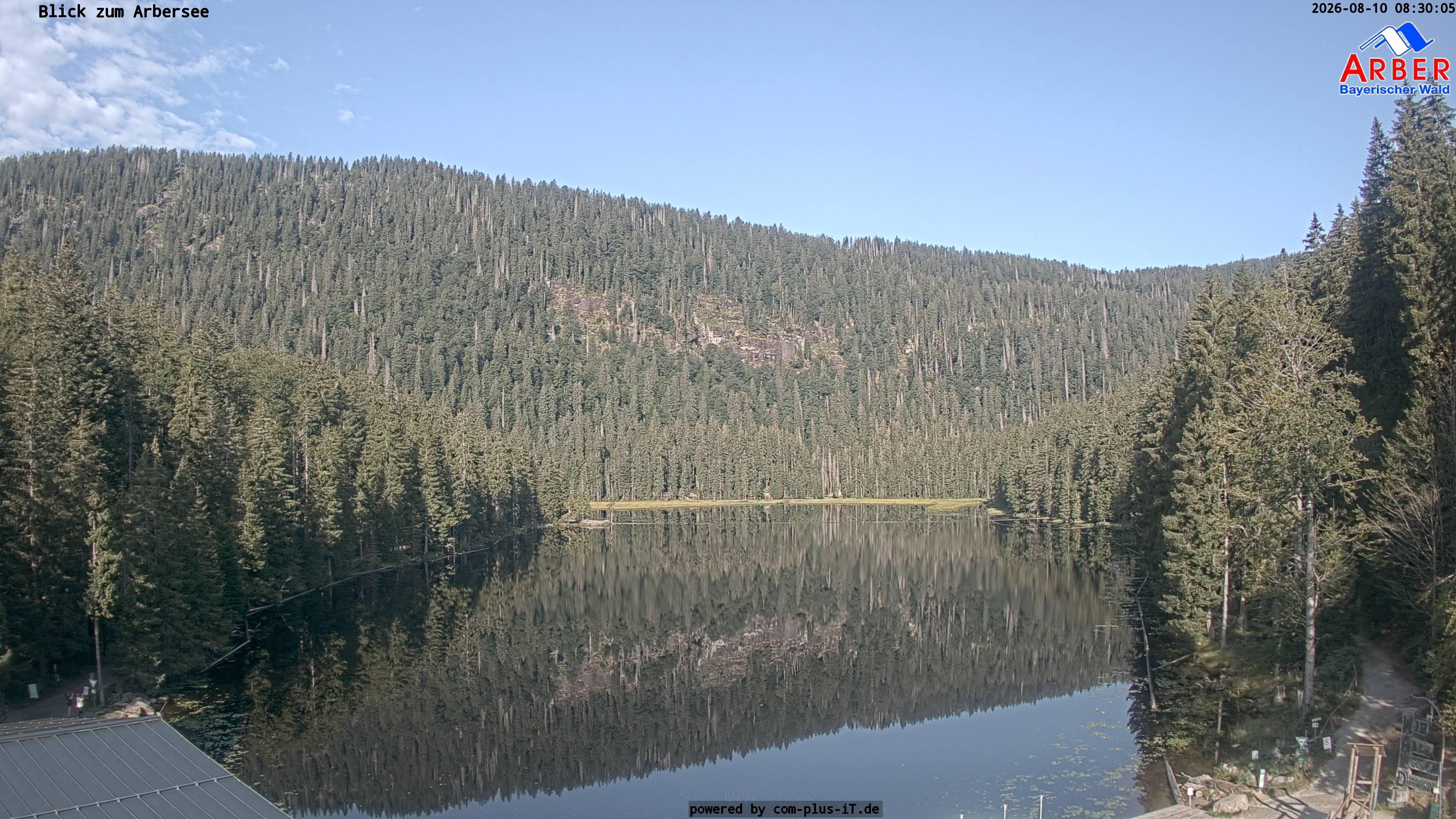 Archived image Webcam Lake "Großer Arbersee" (Bavarian Forest)
