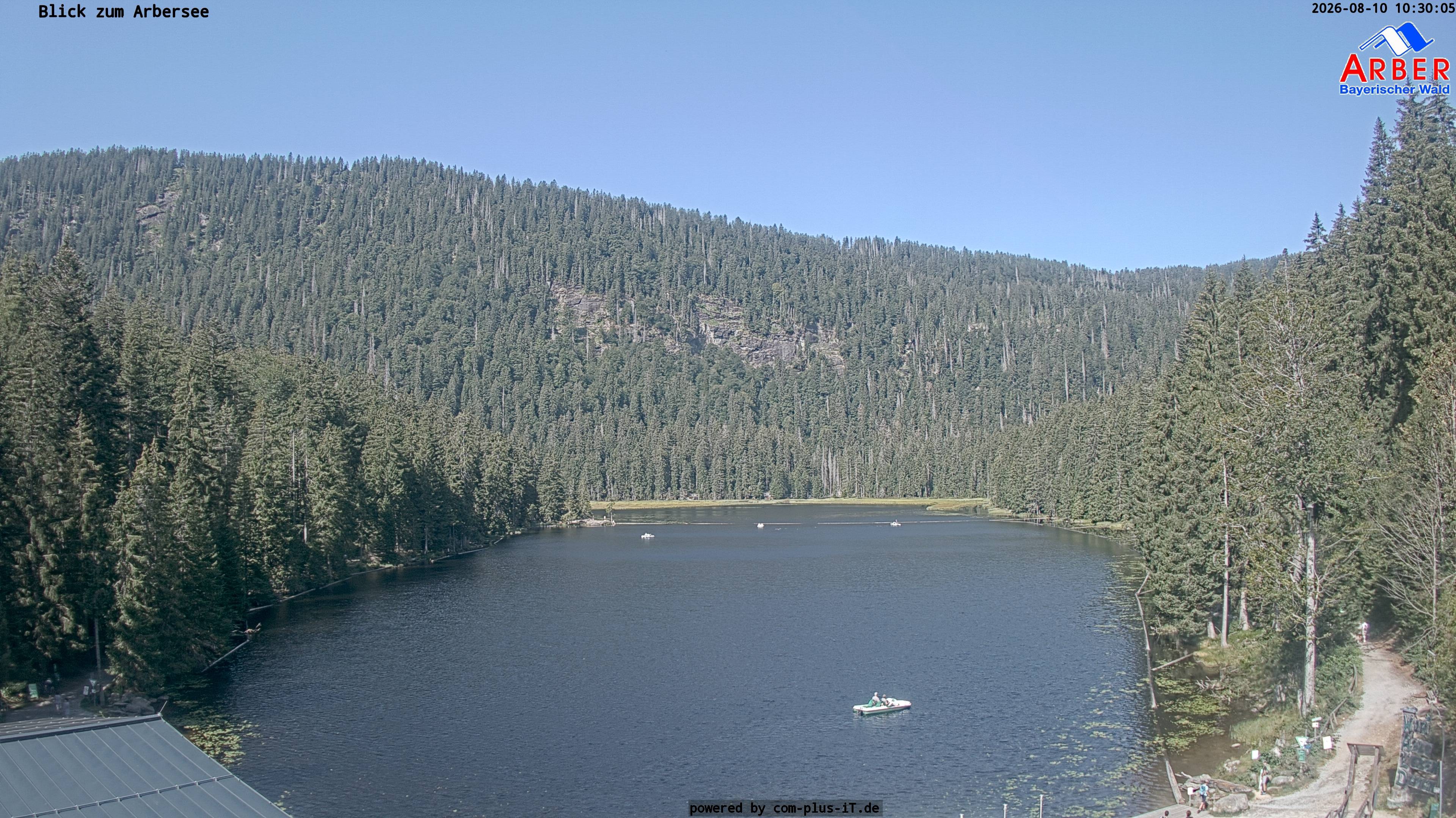Archived image Webcam Lake "Großer Arbersee" (Bavarian Forest)