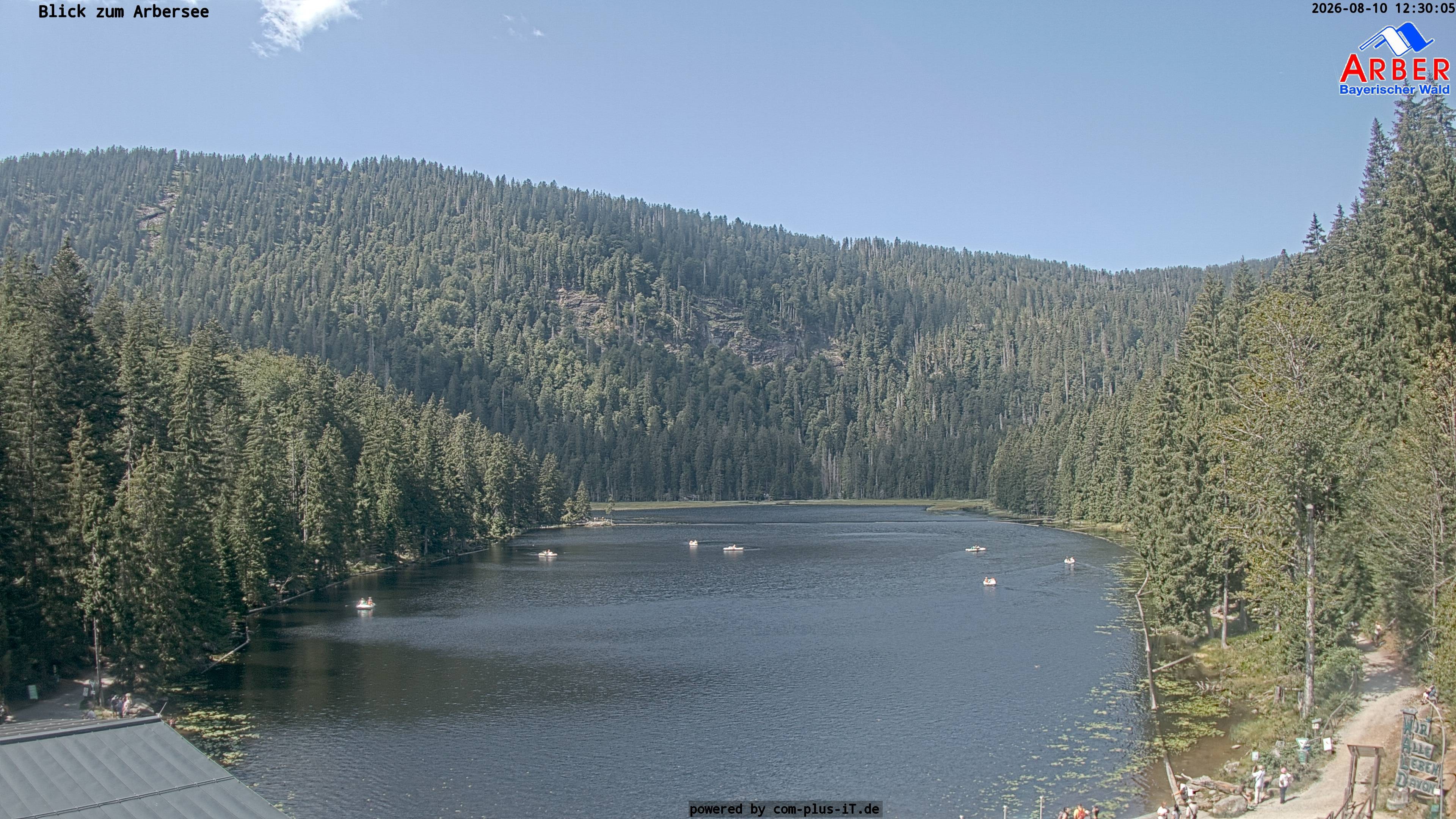 Archived image Webcam Lake "Großer Arbersee" (Bavarian Forest)