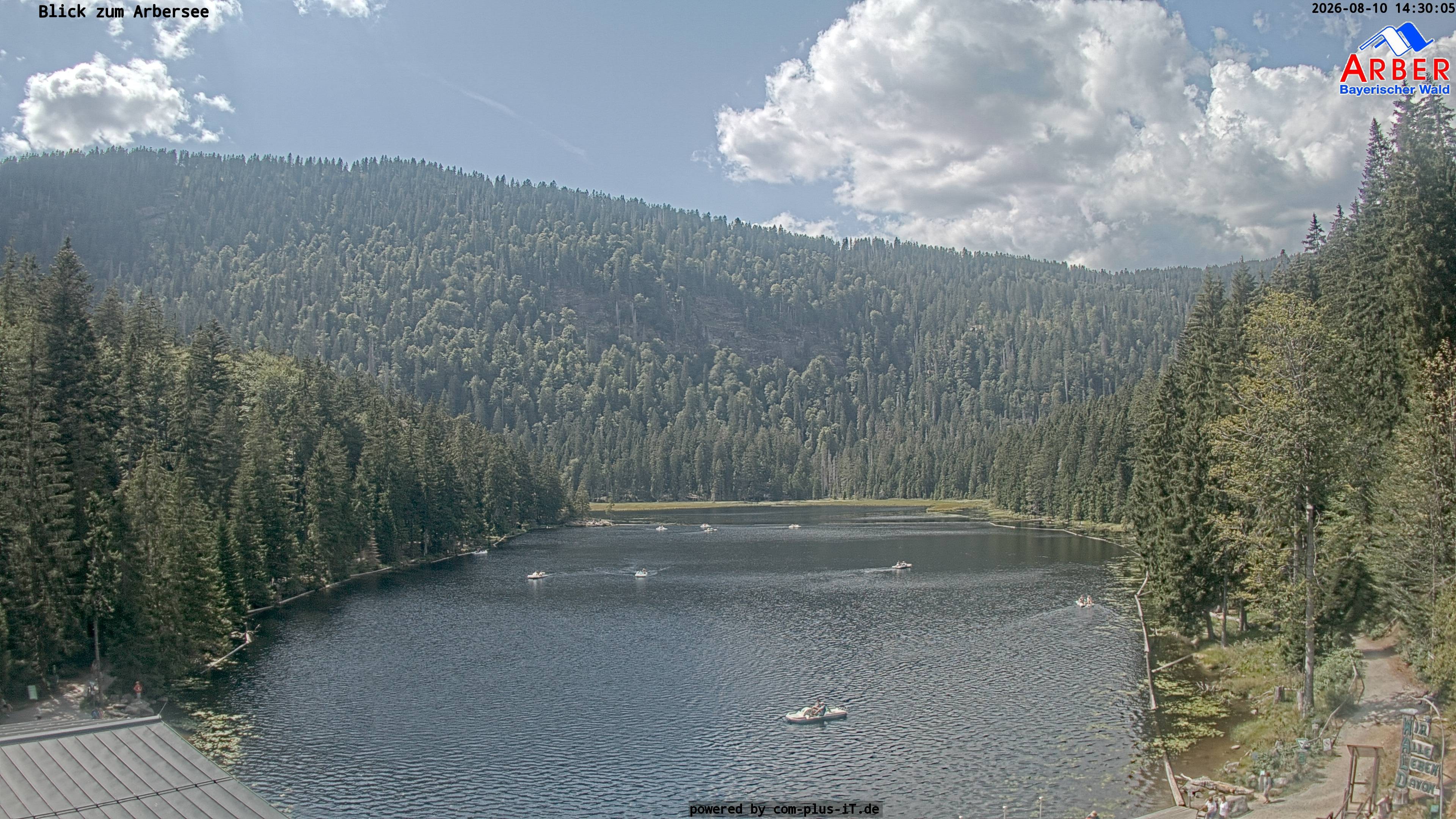 Archived image Webcam Lake "Großer Arbersee" (Bavarian Forest)