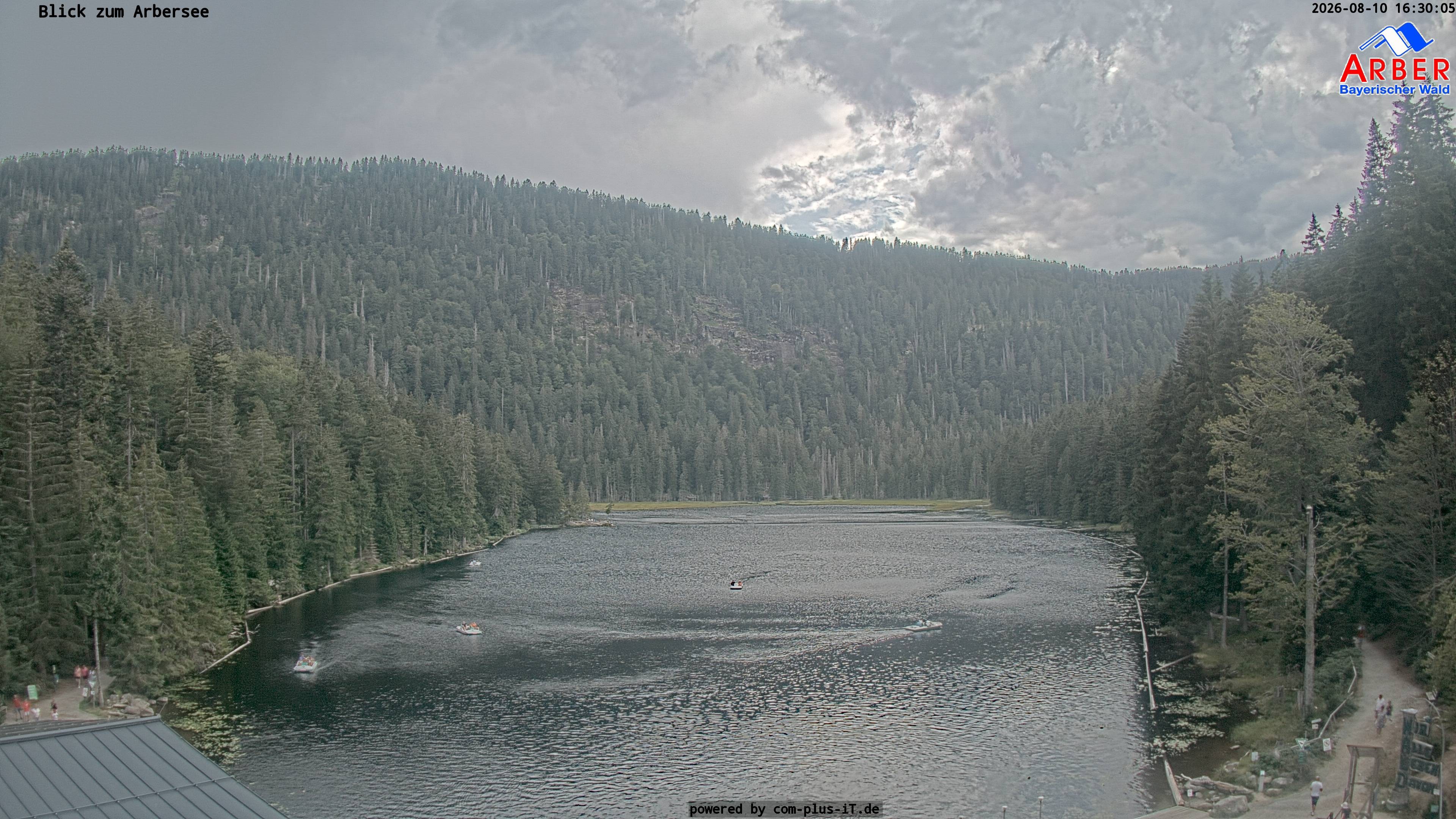 Archived image Webcam Lake "Großer Arbersee" (Bavarian Forest)