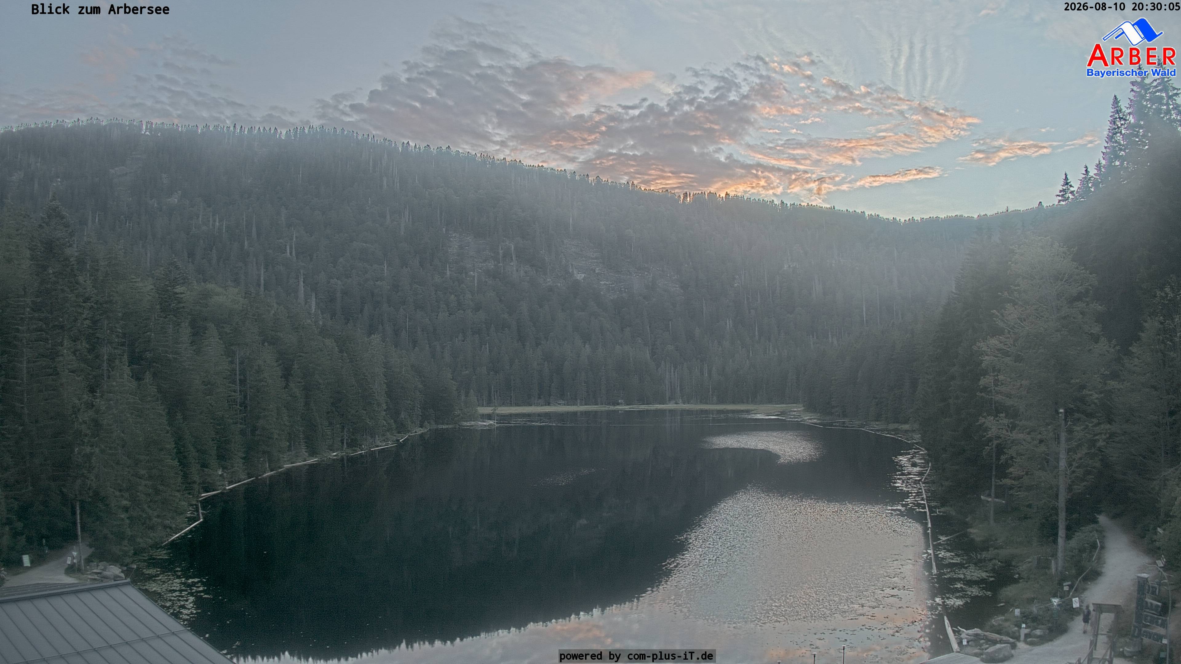 Archived image Webcam Lake "Großer Arbersee" (Bavarian Forest)