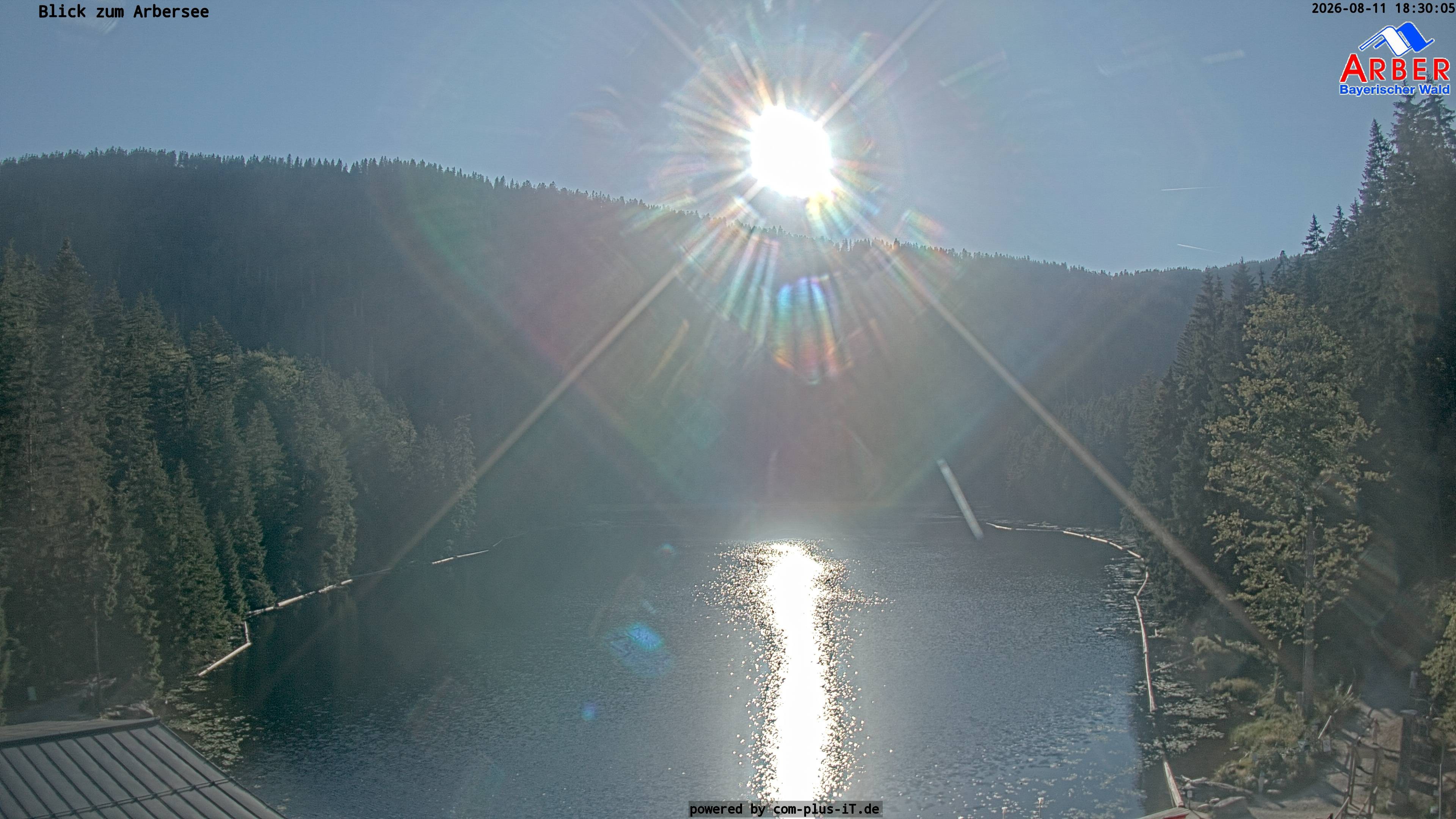 Archived image Webcam Lake "Großer Arbersee" (Bavarian Forest)