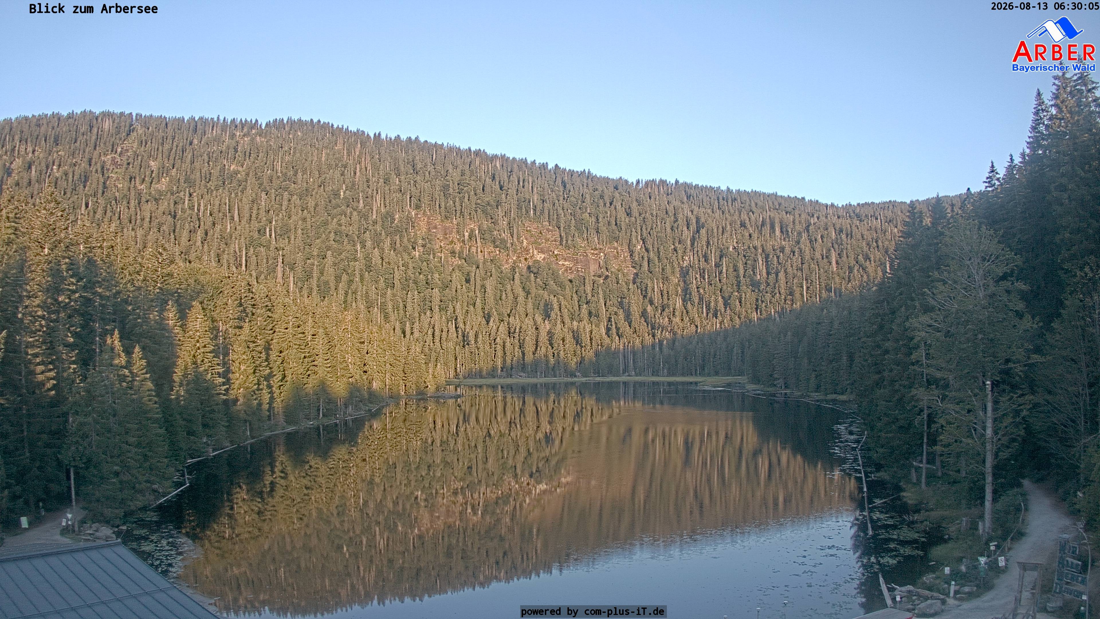 Archived image Webcam Lake "Großer Arbersee" (Bavarian Forest)
