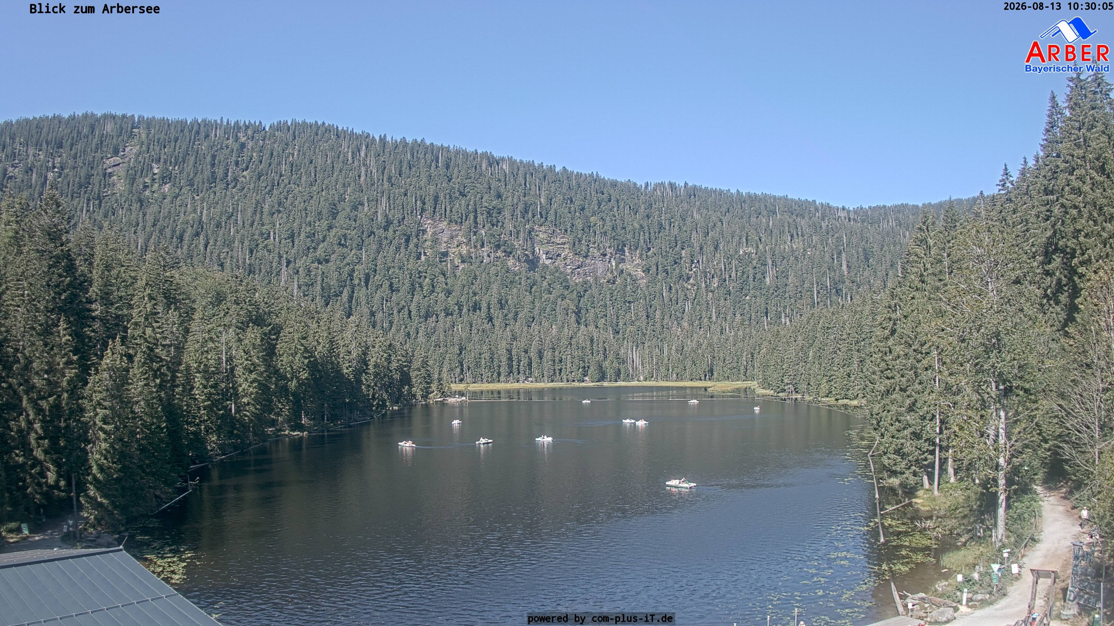 Archived image Webcam Lake "Großer Arbersee" (Bavarian Forest)