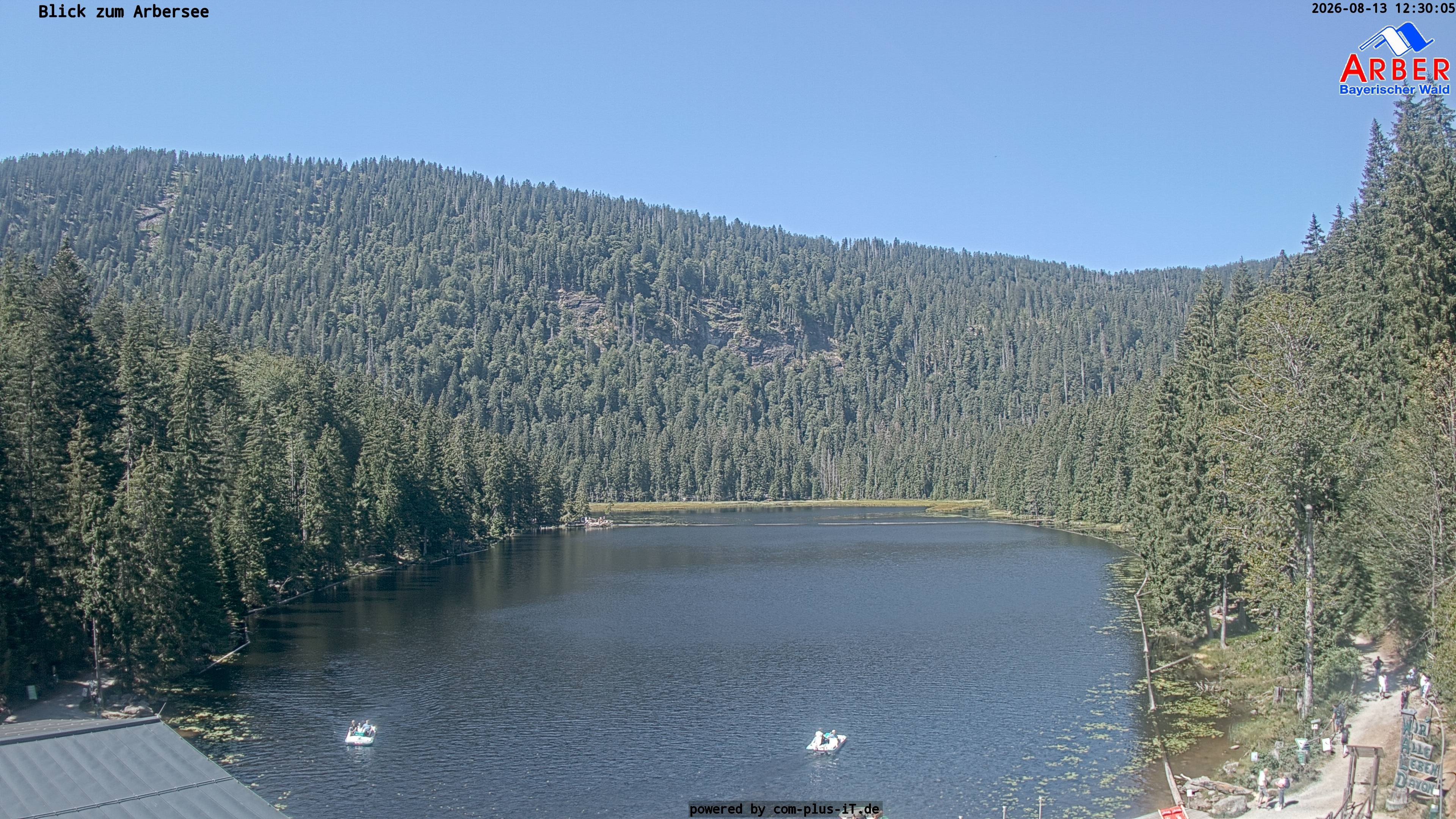Archived image Webcam Lake "Großer Arbersee" (Bavarian Forest)