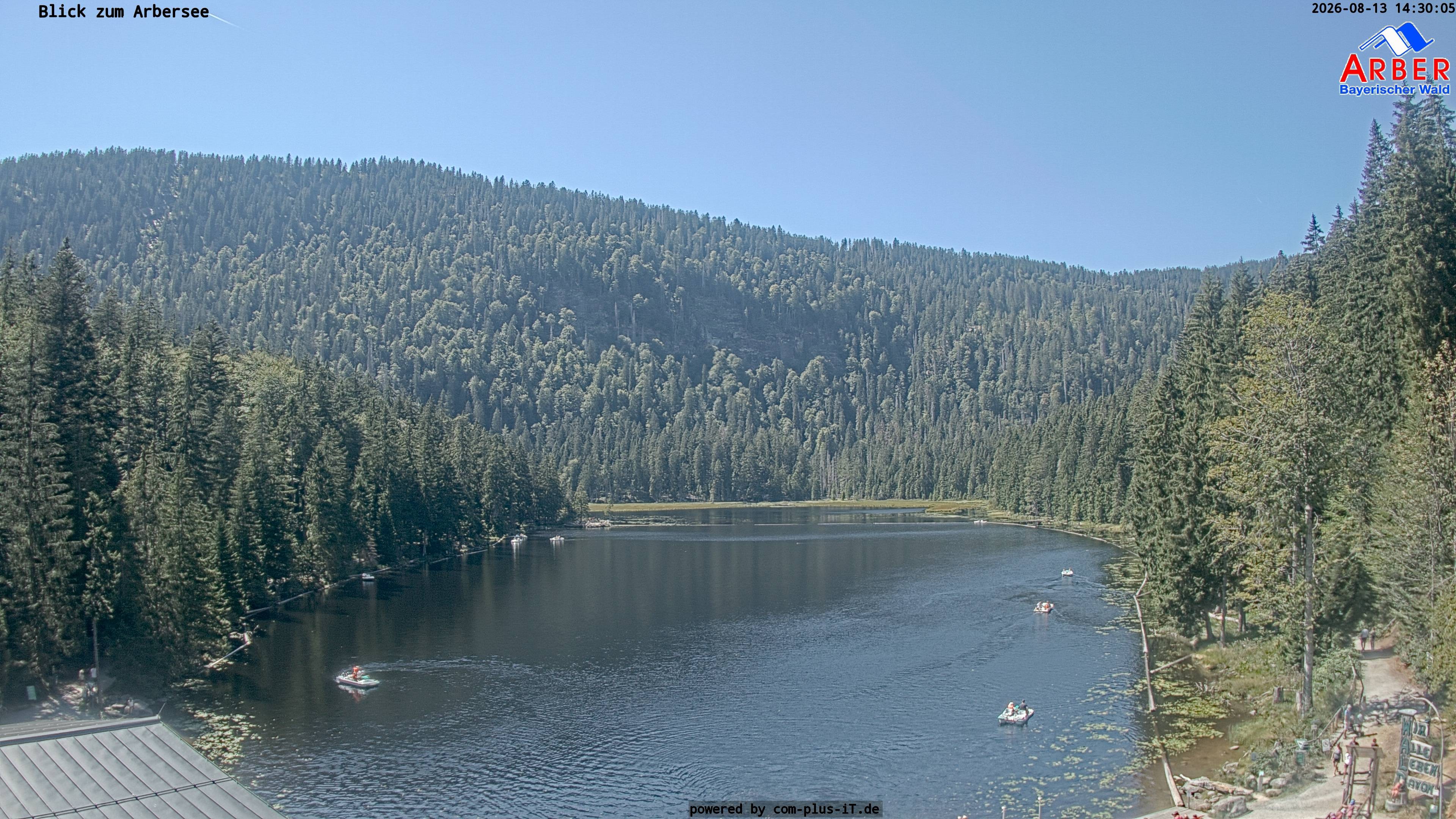 Archived image Webcam Lake "Großer Arbersee" (Bavarian Forest)