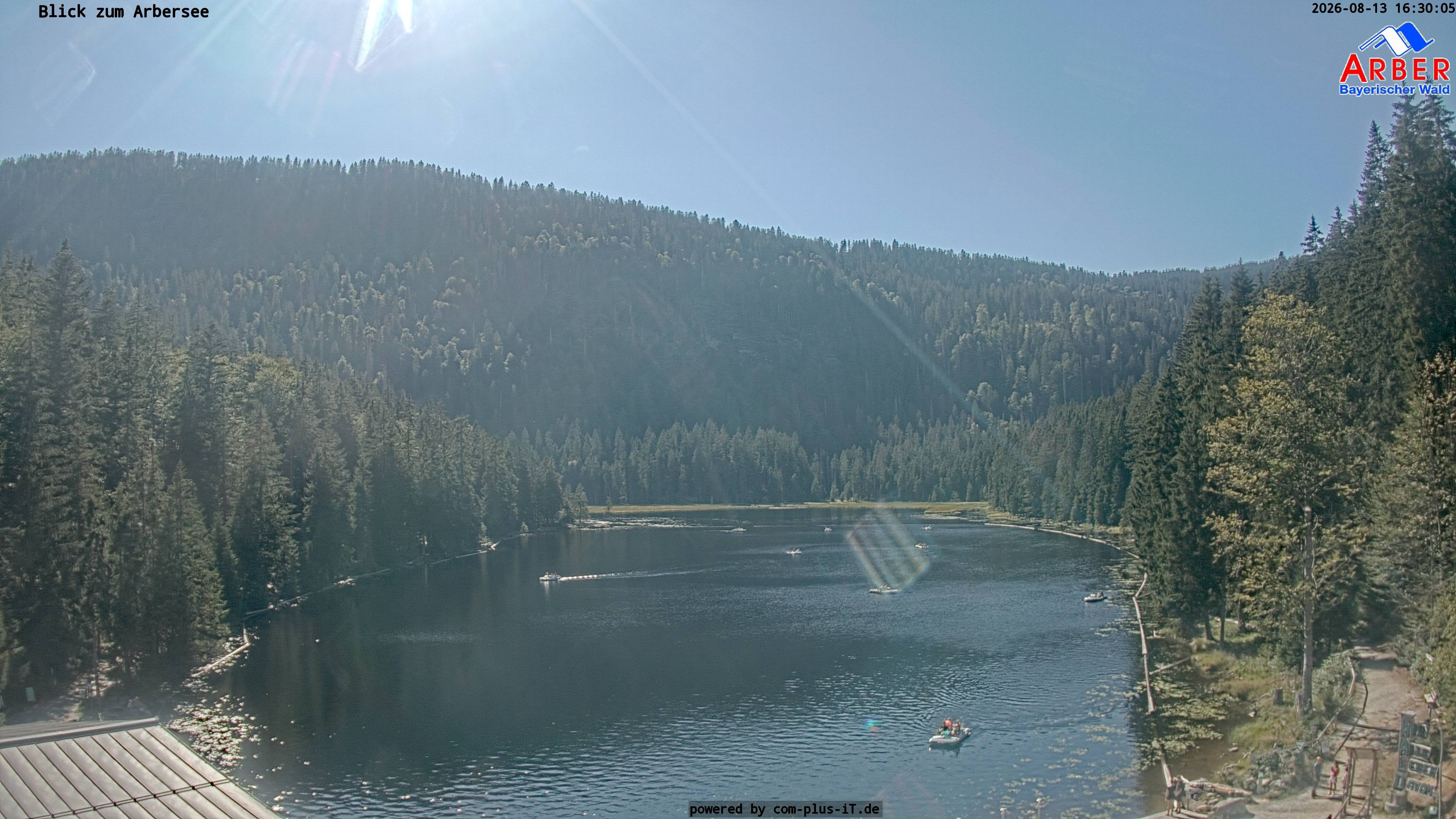 Archived image Webcam Lake "Großer Arbersee" (Bavarian Forest)