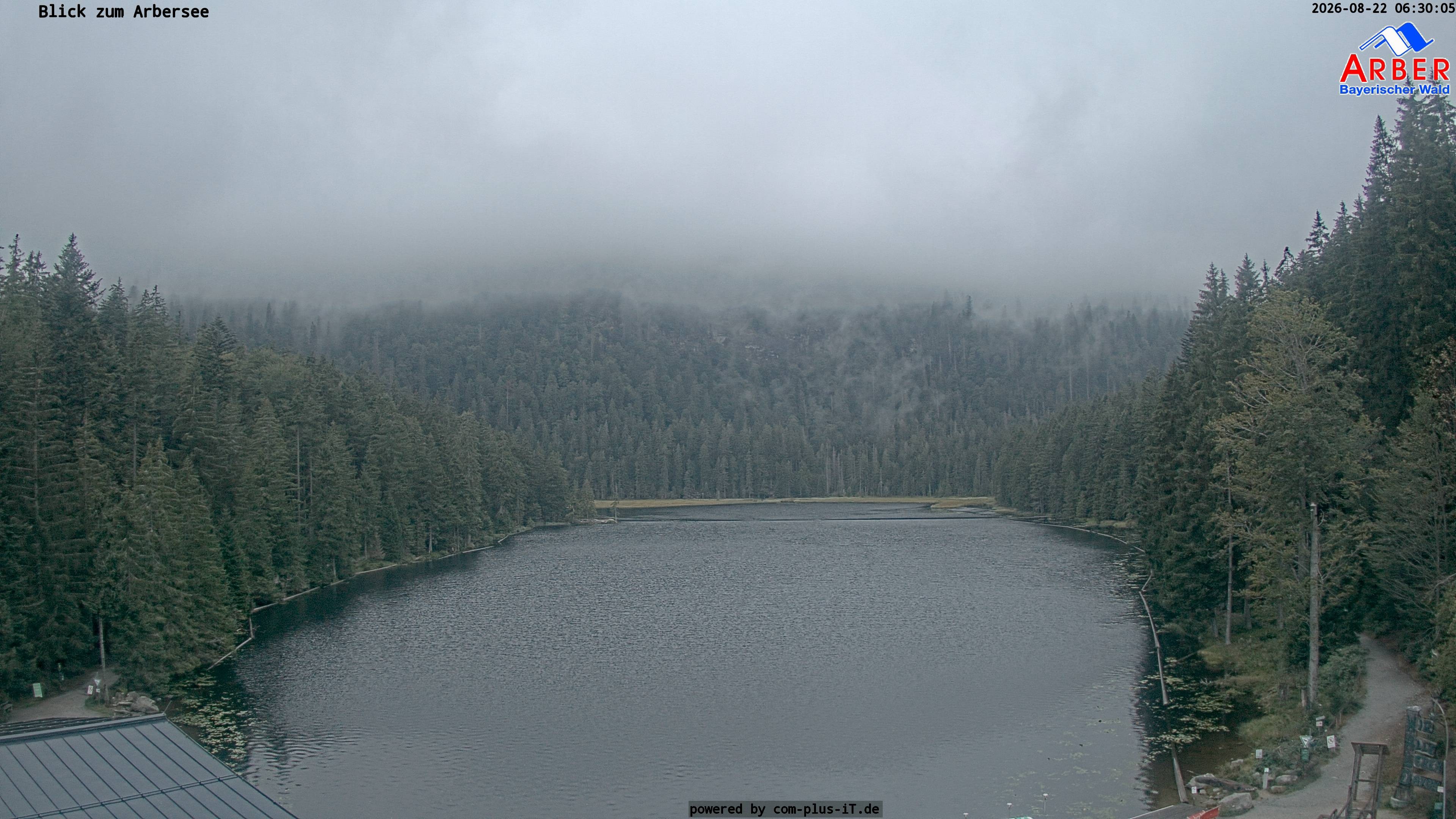 Archived image Webcam Lake "Großer Arbersee" (Bavarian Forest)