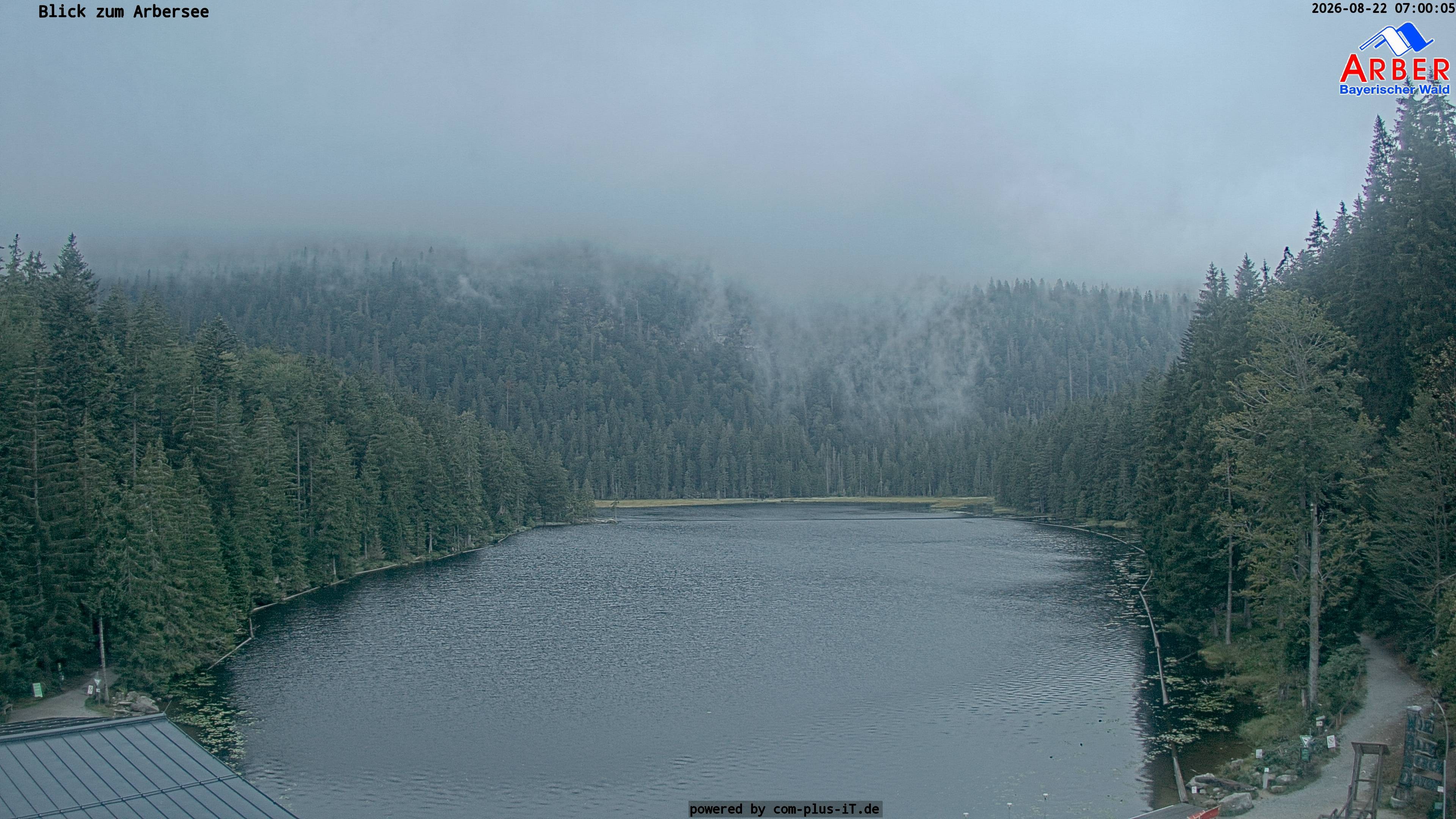 Archived image Webcam Lake "Großer Arbersee" (Bavarian Forest)