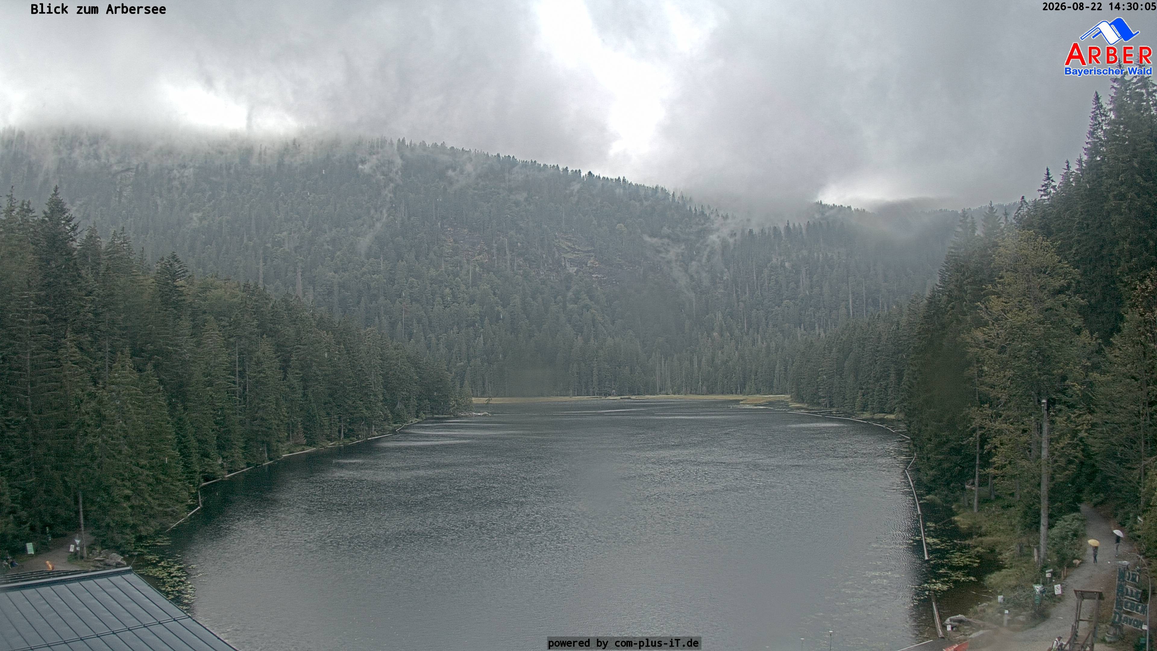 Archived image Webcam Lake "Großer Arbersee" (Bavarian Forest)