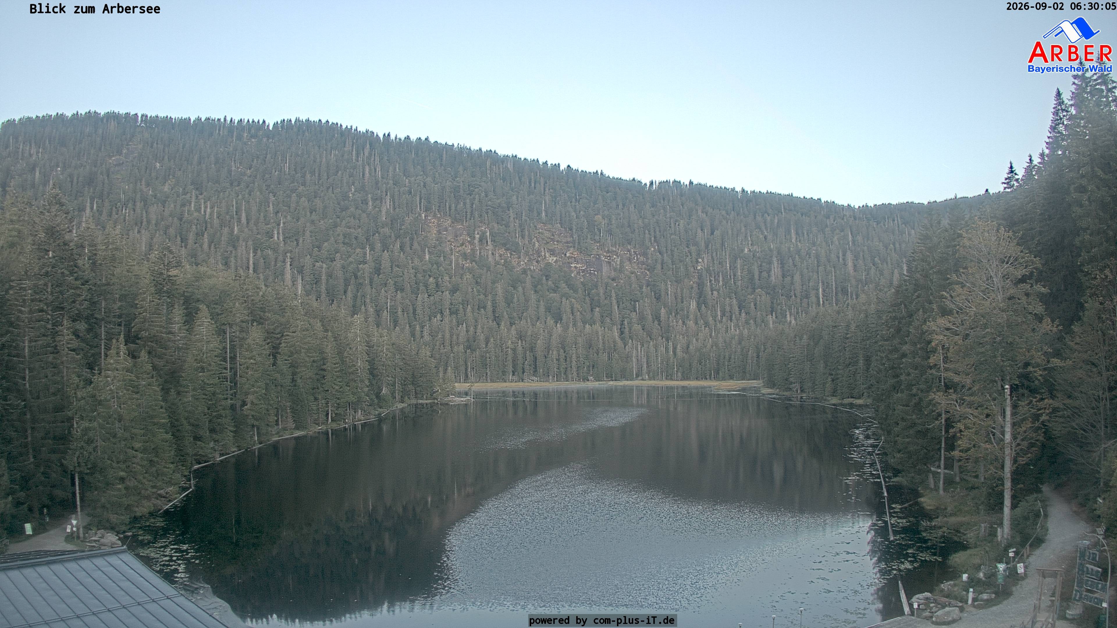 Archived image Webcam Lake "Großer Arbersee" (Bavarian Forest)