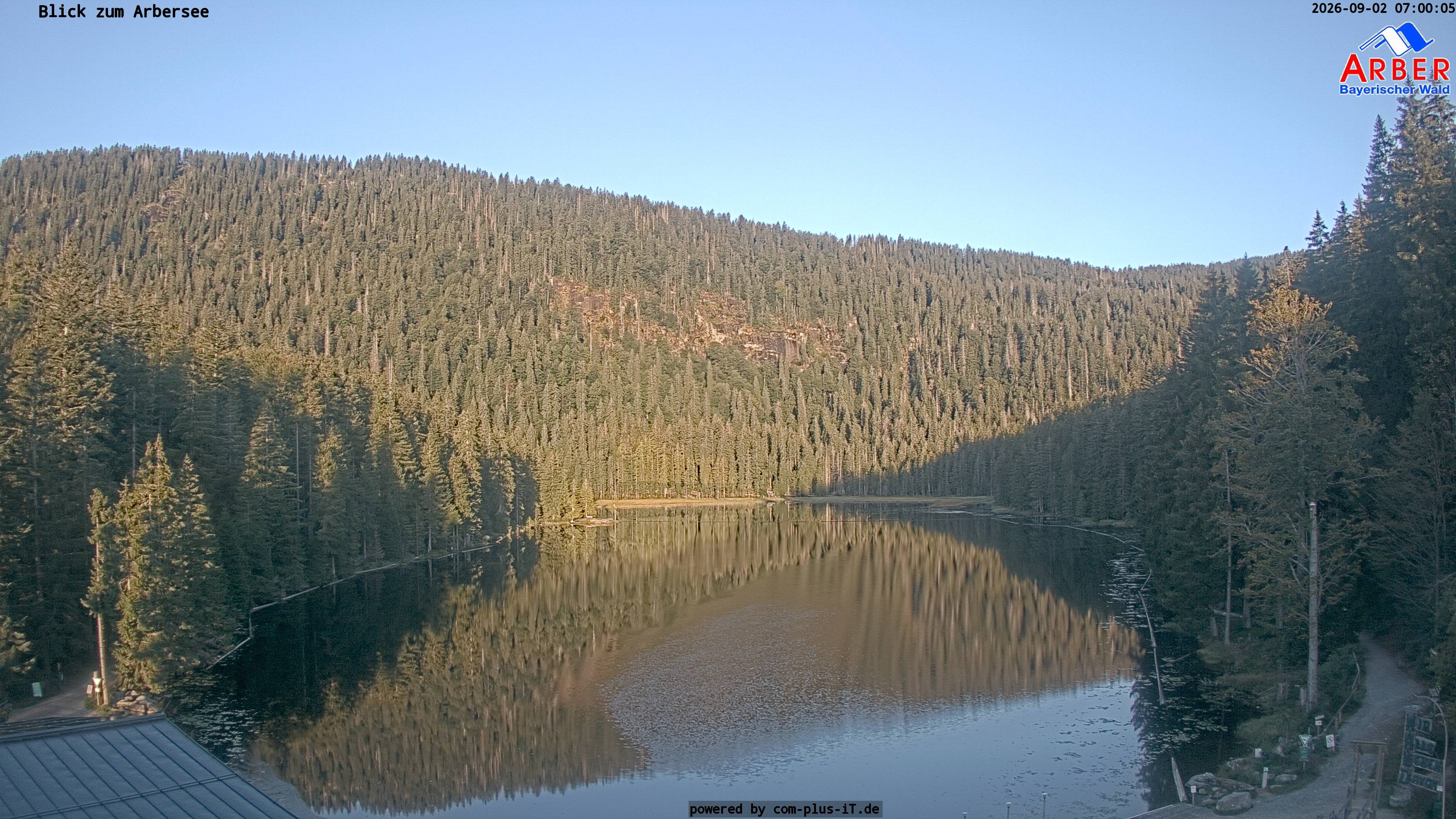 Archived image Webcam Lake "Großer Arbersee" (Bavarian Forest)