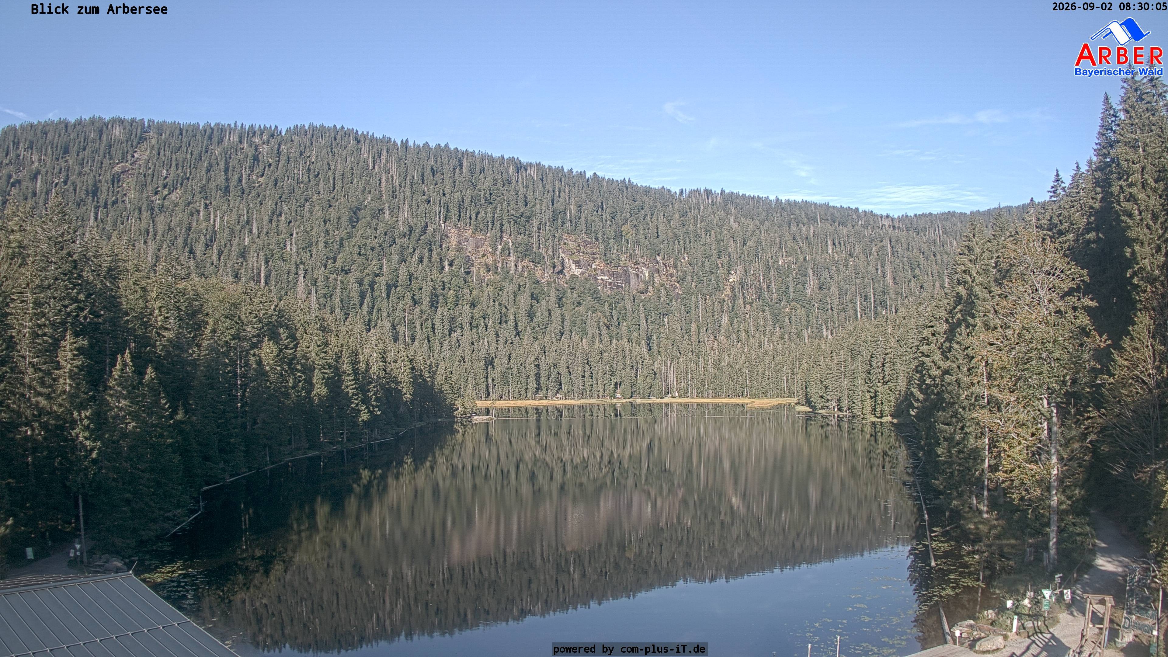 Archived image Webcam Lake "Großer Arbersee" (Bavarian Forest)