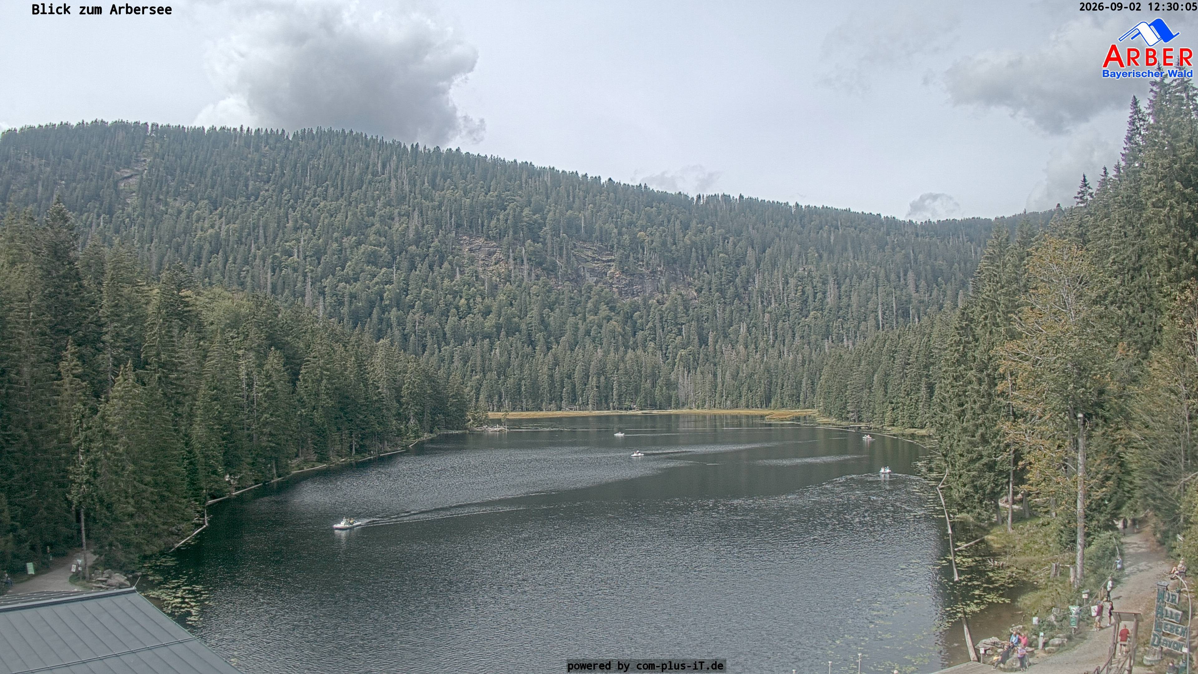 Archived image Webcam Lake "Großer Arbersee" (Bavarian Forest)