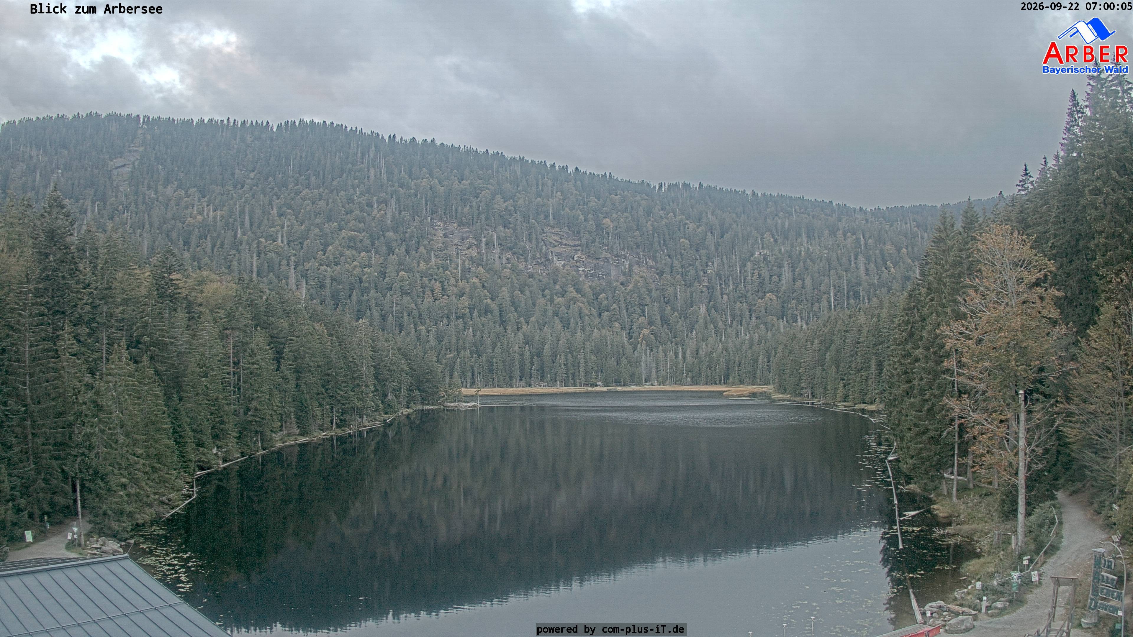 Archived image Webcam Lake "Großer Arbersee" (Bavarian Forest)