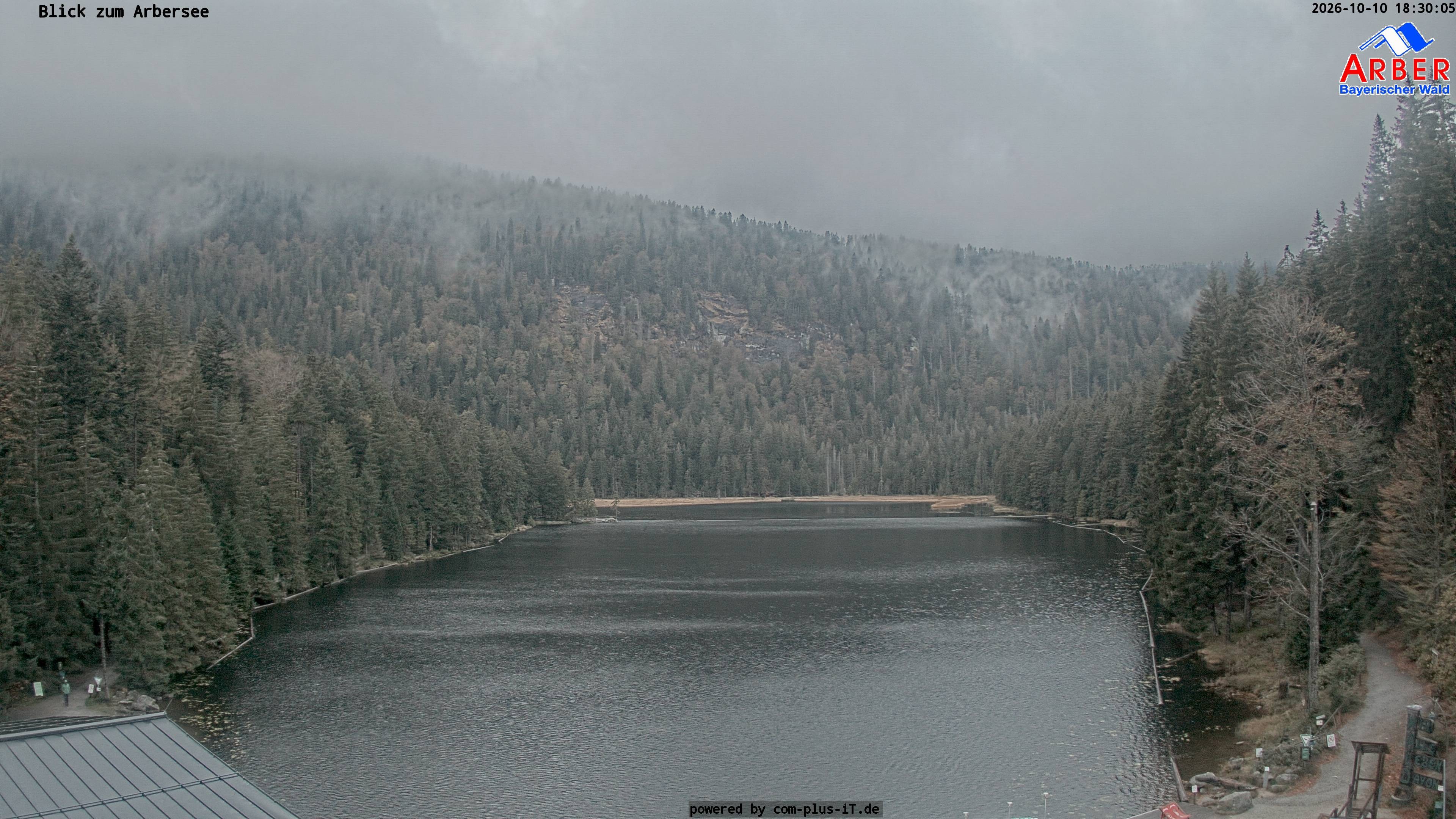 Archived image Webcam Lake "Großer Arbersee" (Bavarian Forest)