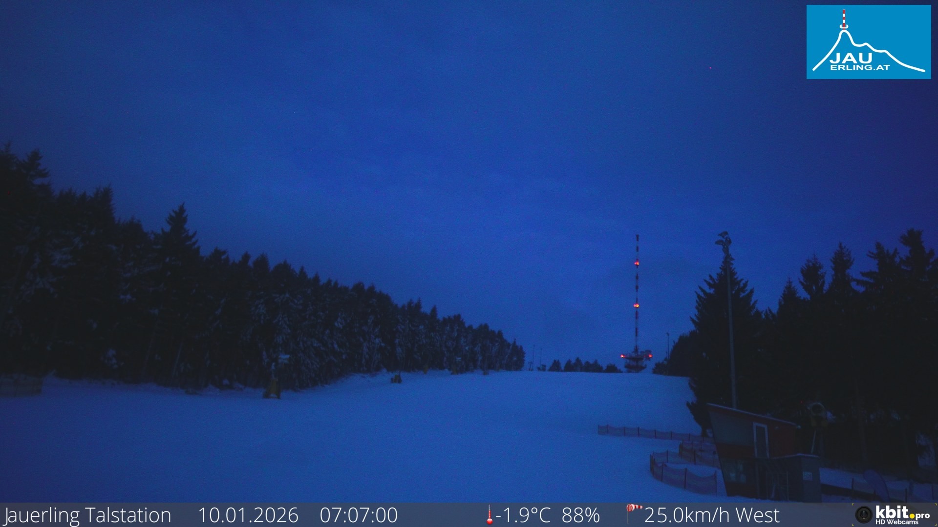 Archiv Foto Webcam Schlepplift Jauerling, Talstation