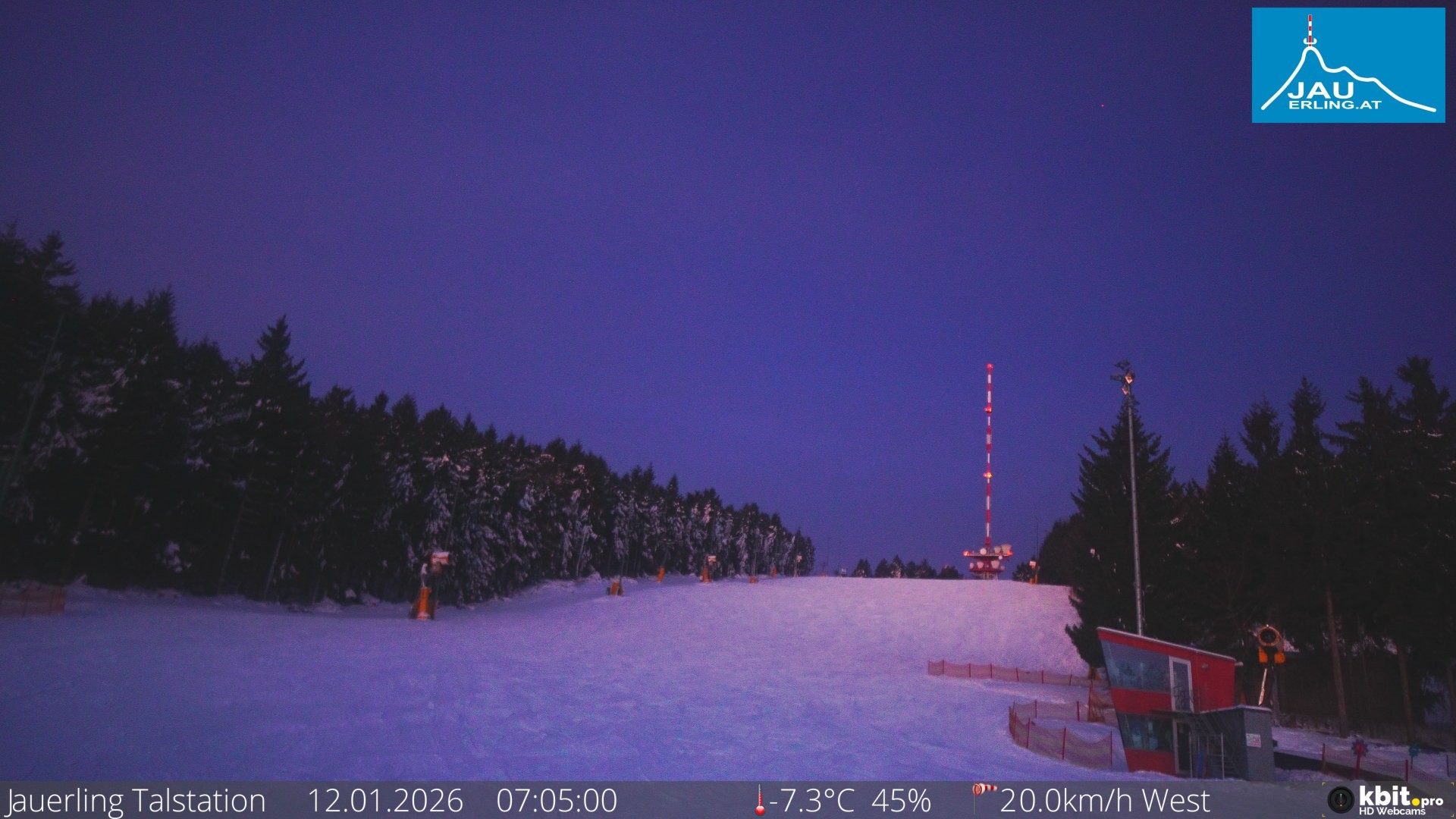 Archiv Foto Webcam Schlepplift Jauerling, Talstation