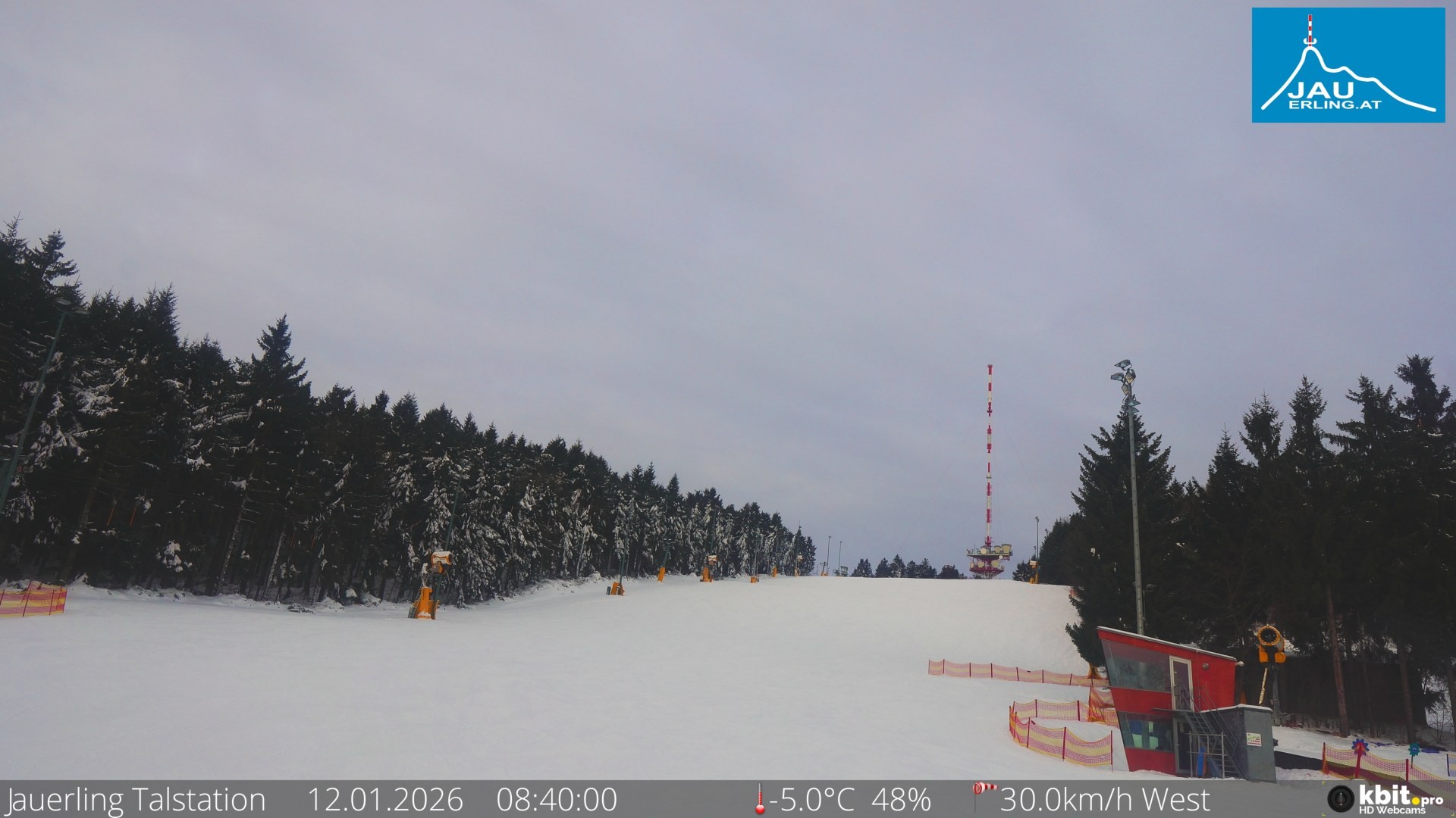 Archiv Foto Webcam Schlepplift Jauerling, Talstation