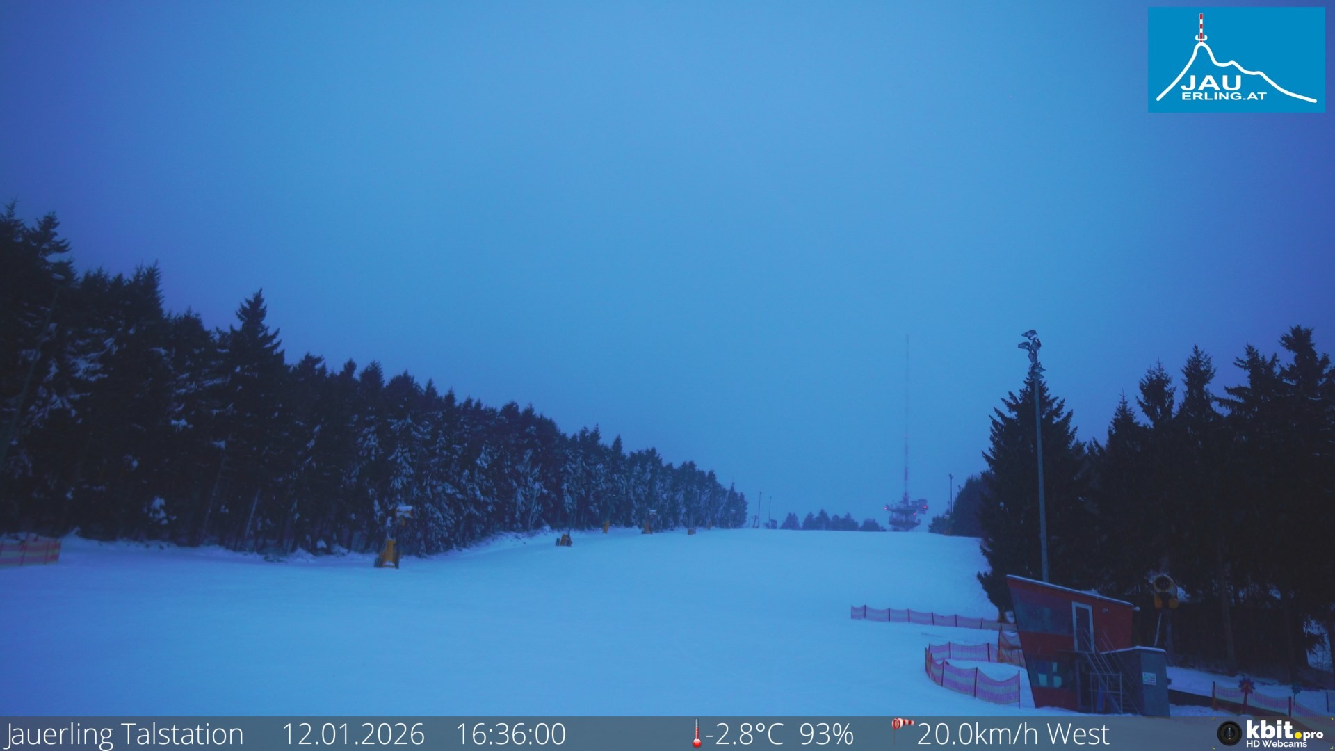 Archiv Foto Webcam Schlepplift Jauerling, Talstation