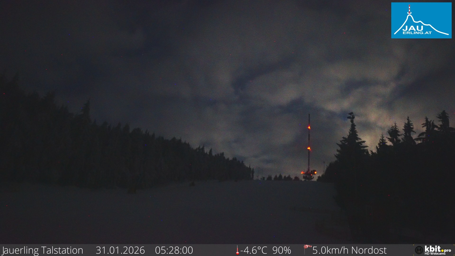 Archived image Webcam Base station of t-bar lift at mount Jauerling