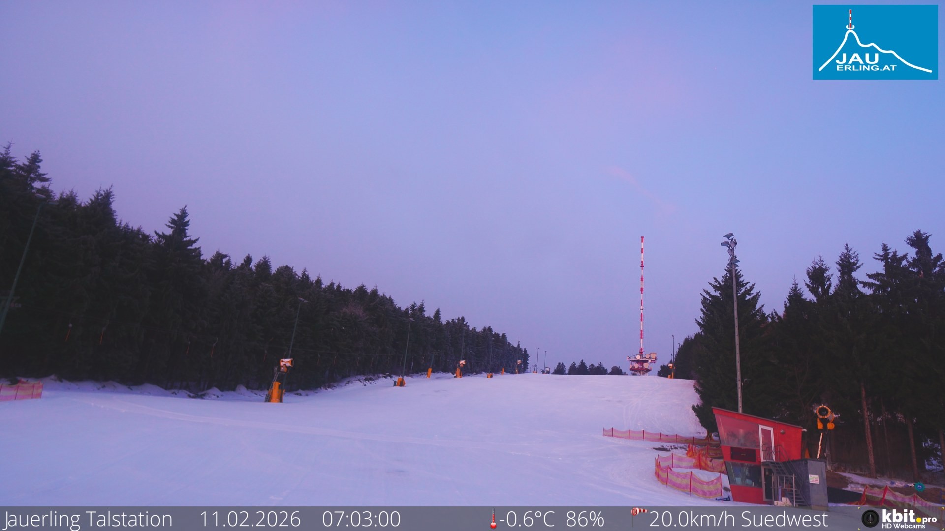 Archiv Foto Webcam Schlepplift Jauerling, Talstation