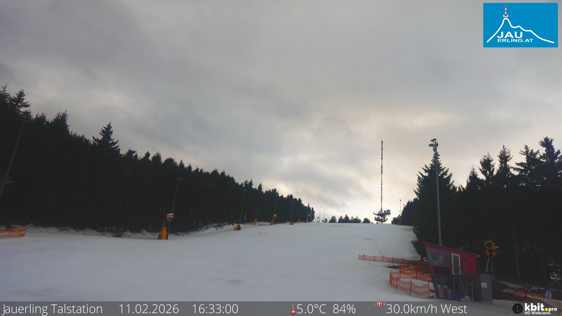 Archiv Foto Webcam Schlepplift Jauerling, Talstation