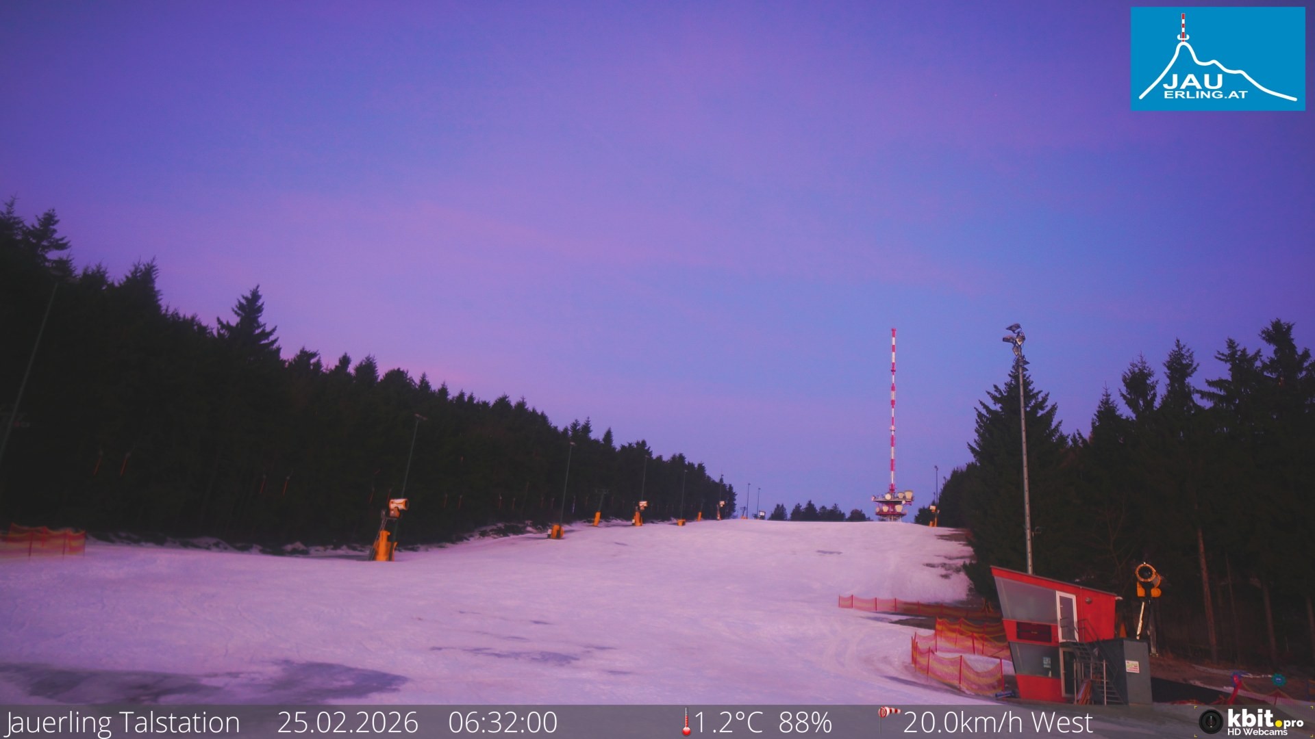 Archiv Foto Webcam Schlepplift Jauerling, Talstation