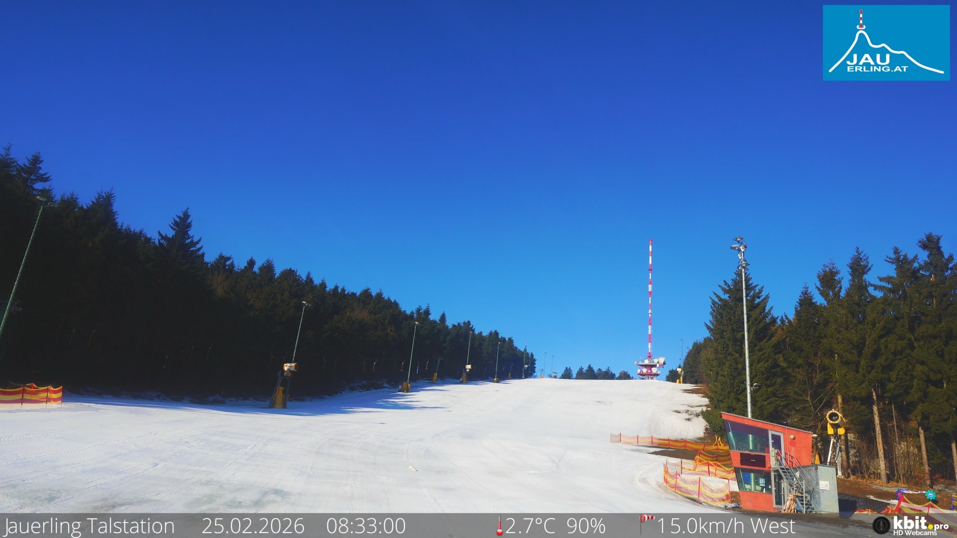 Archiv Foto Webcam Schlepplift Jauerling, Talstation