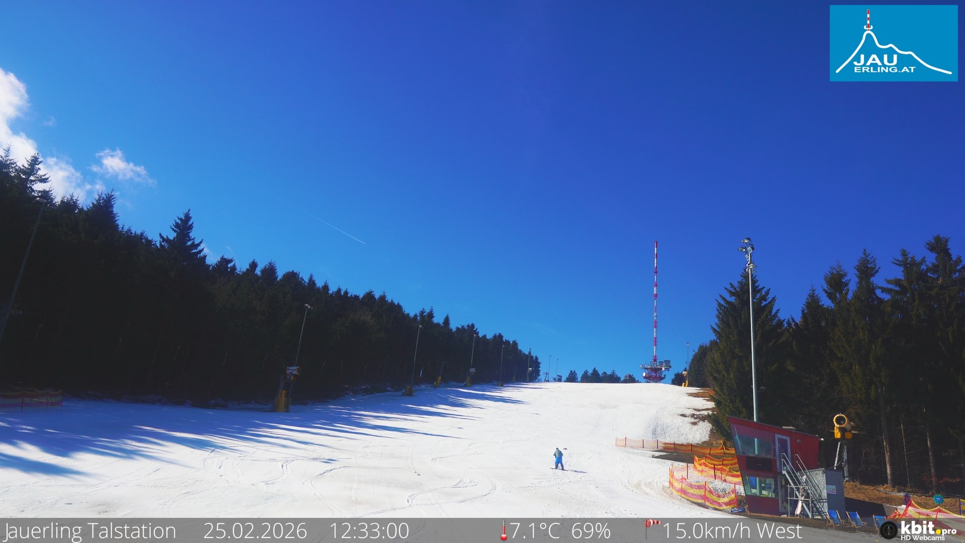 Archiv Foto Webcam Schlepplift Jauerling, Talstation