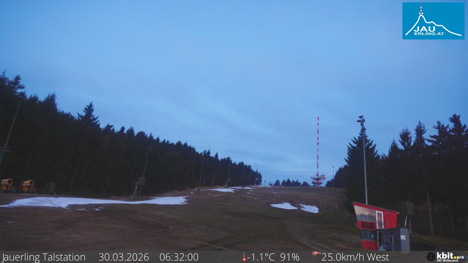 Archiv Foto Webcam Schlepplift Jauerling, Talstation