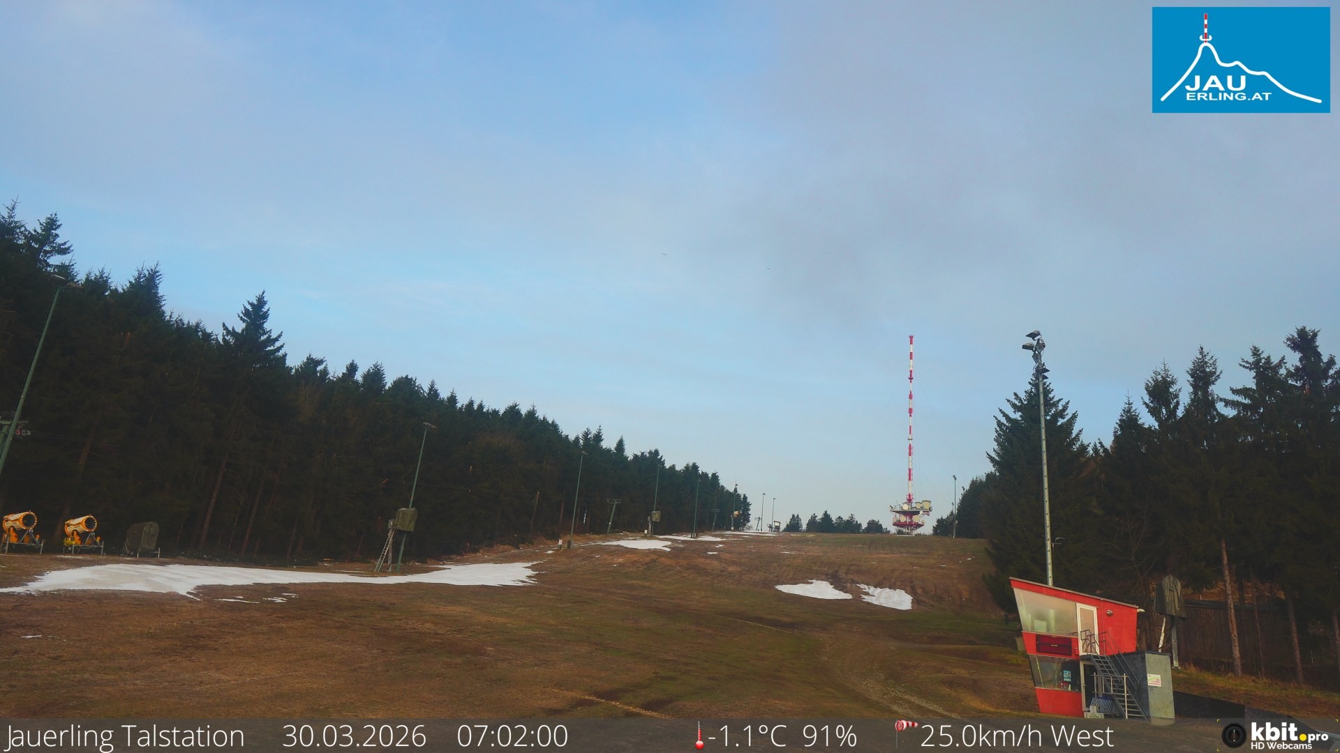 Archiv Foto Webcam Schlepplift Jauerling, Talstation