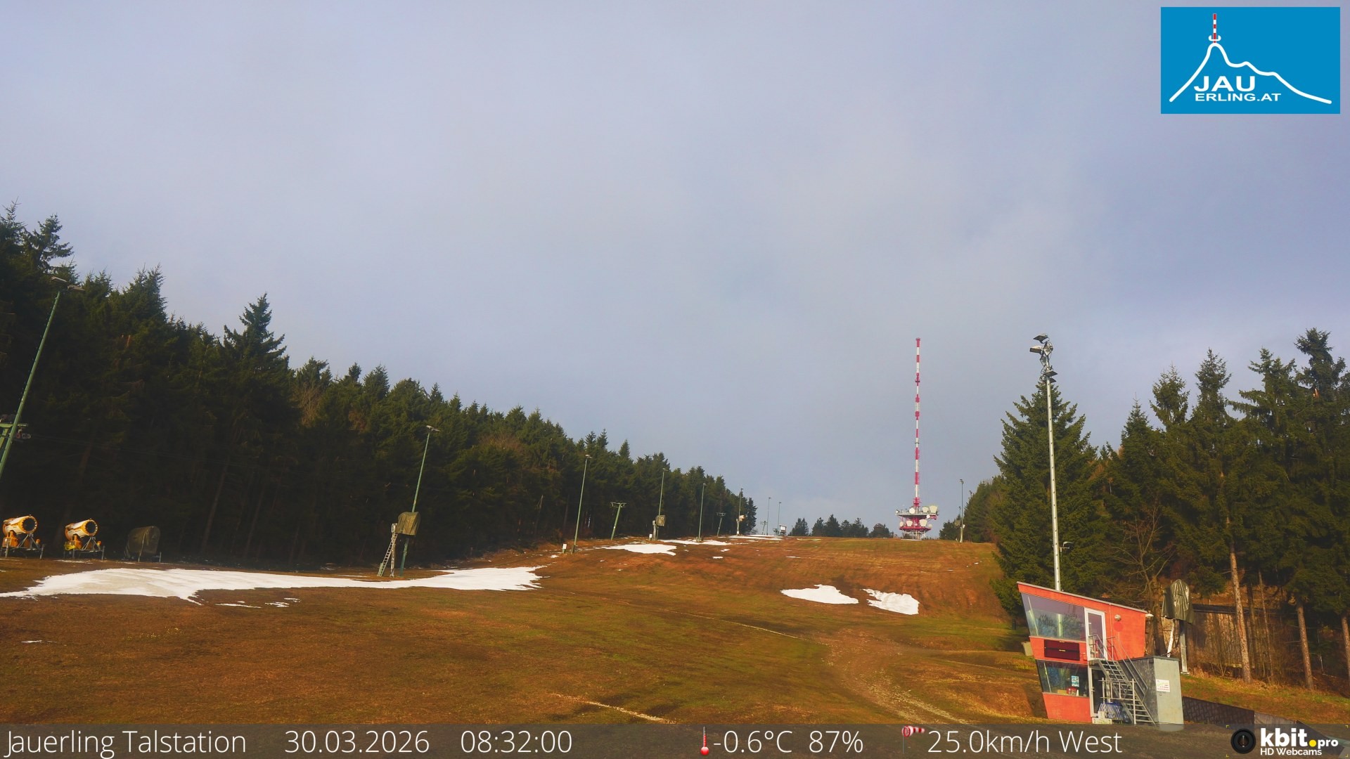 Archiv Foto Webcam Schlepplift Jauerling, Talstation