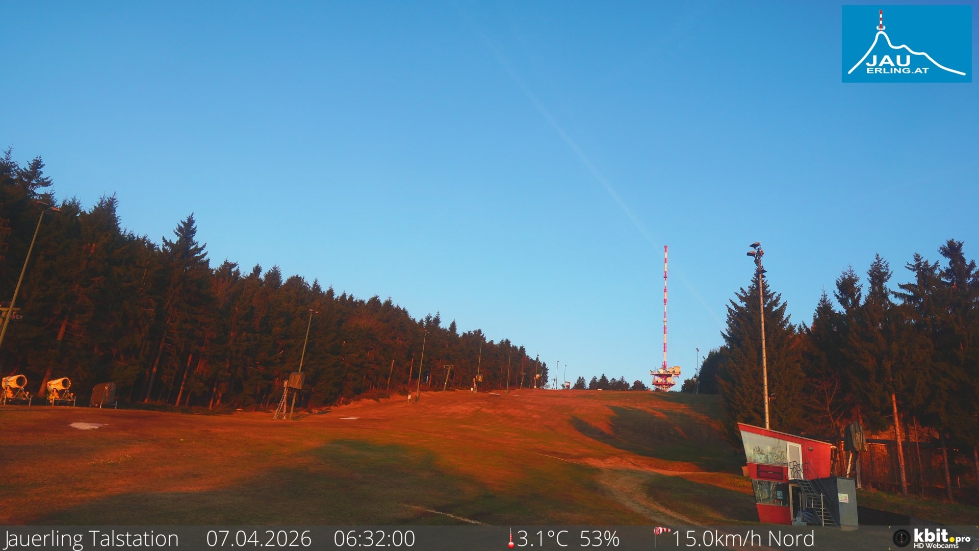 Archiv Foto Webcam Schlepplift Jauerling, Talstation