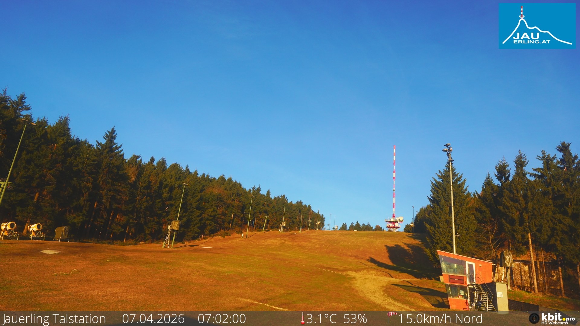 Archiv Foto Webcam Schlepplift Jauerling, Talstation