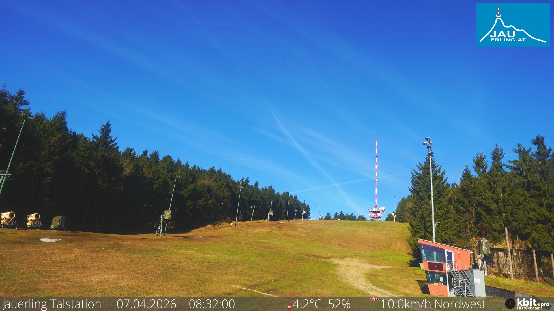 Archiv Foto Webcam Schlepplift Jauerling, Talstation