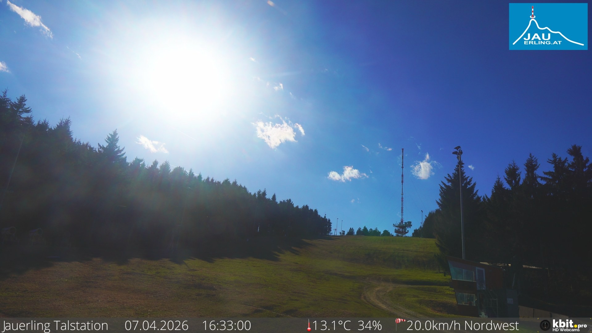 Archiv Foto Webcam Schlepplift Jauerling, Talstation