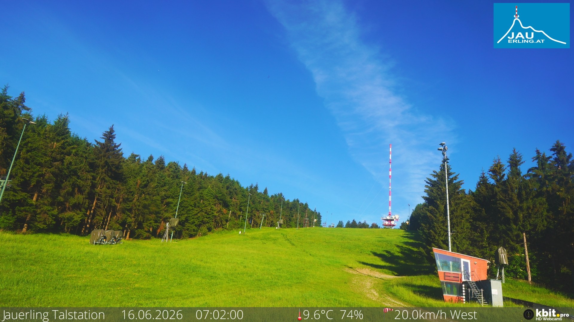Archiv Foto Webcam Schlepplift Jauerling, Talstation