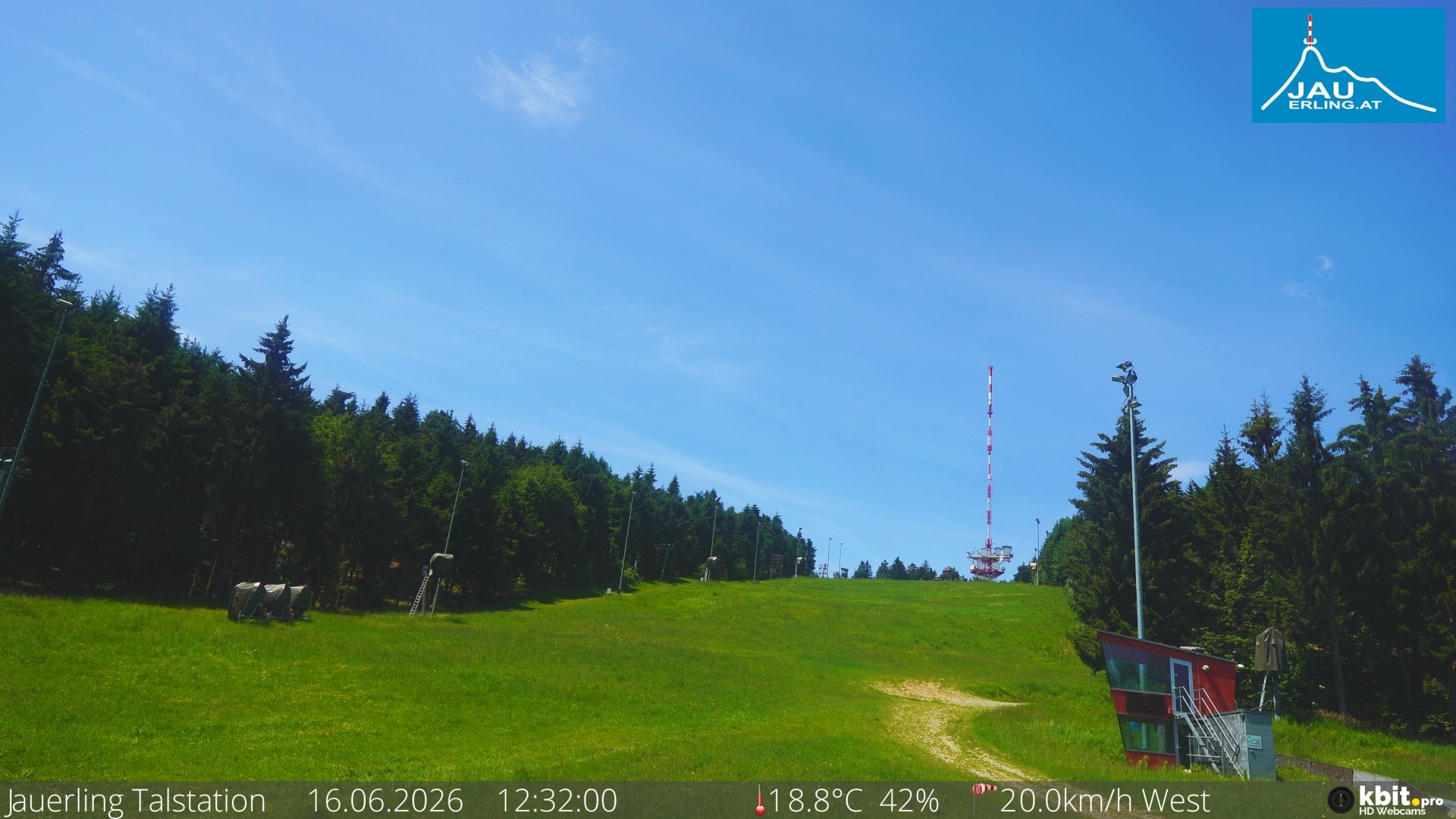 Archiv Foto Webcam Schlepplift Jauerling, Talstation